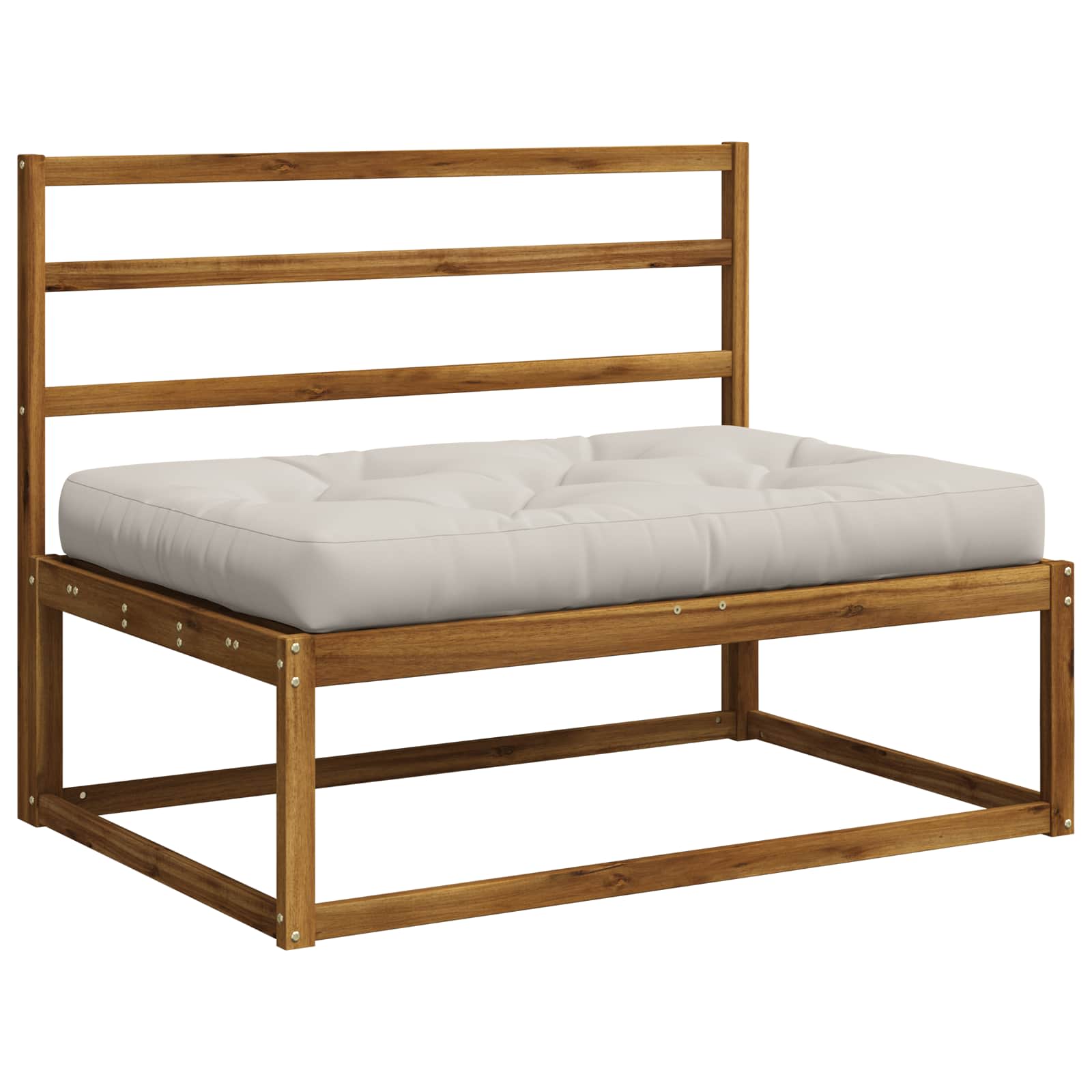 vidaXL - Pallet - Zitkussen - VIANEN - 100% - Polyester - Wit - 120 - x - 80 - x - 12 - cm