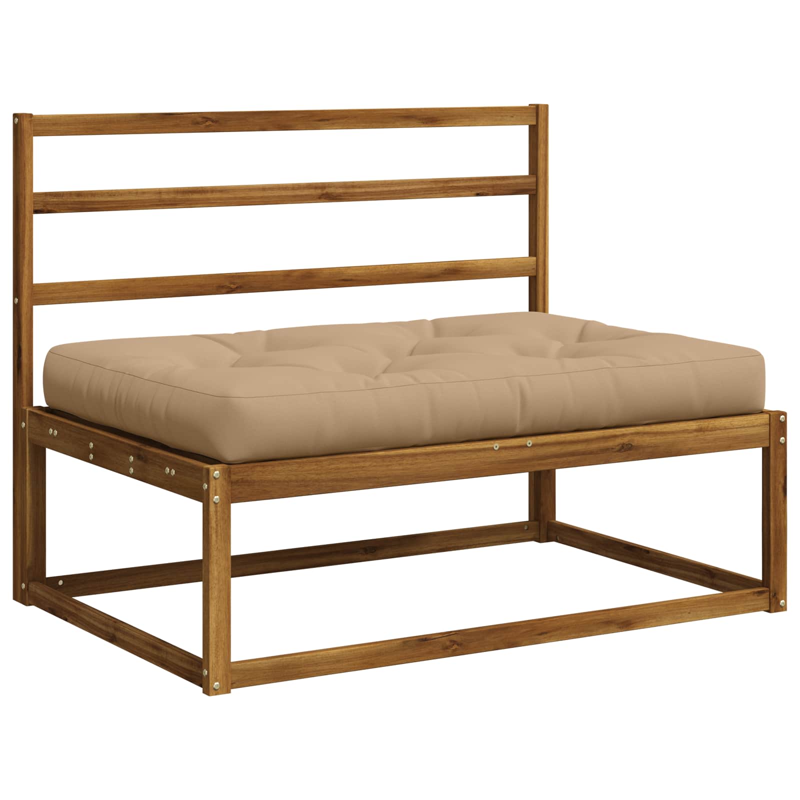 Pallet Zitkussen VIANEN 100% Polyester Zand 120 x 80 x 12 cm image 2