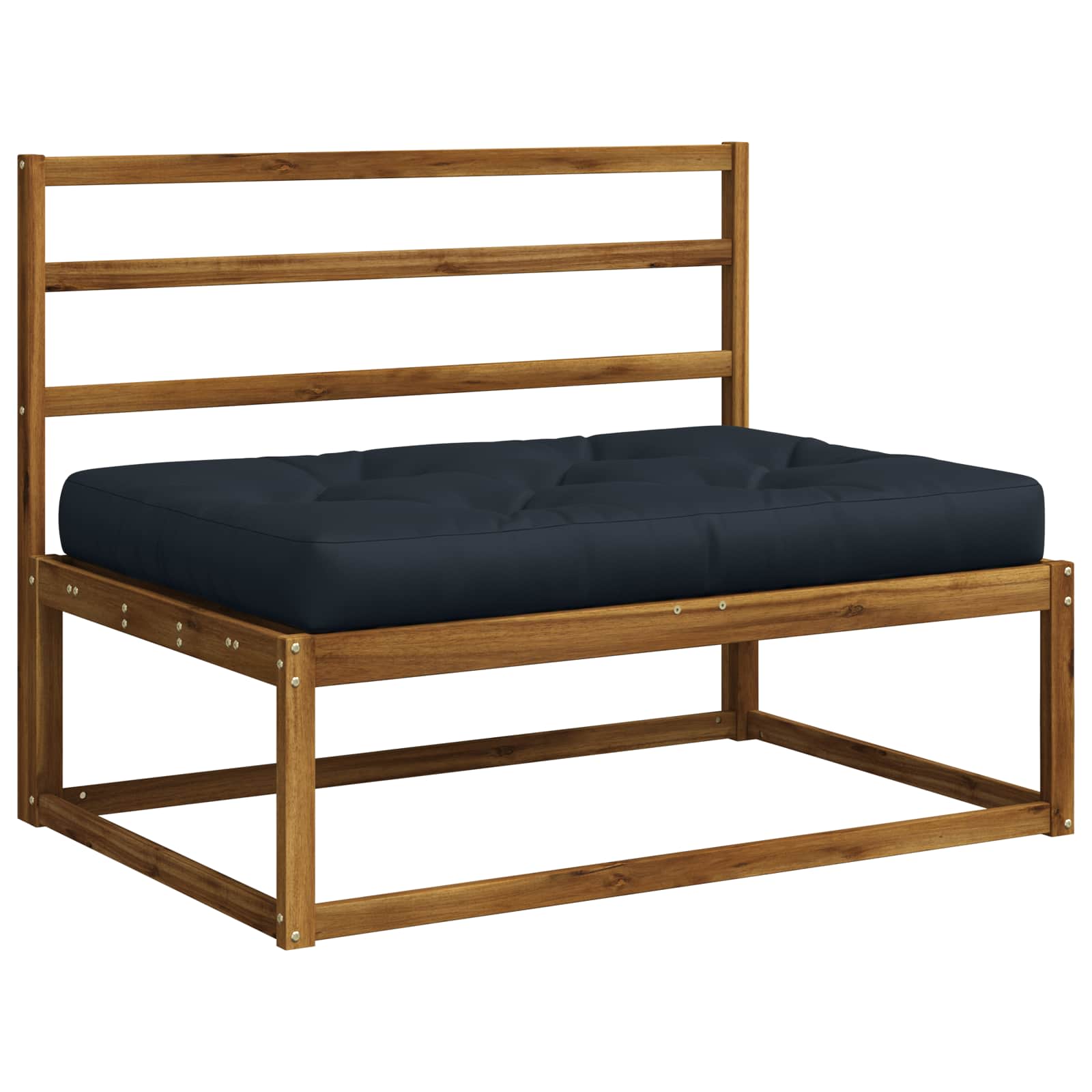 vidaXL Pallet Zitkussen VIANEN 100% Polyester Donkerblauw blauw, foto 2