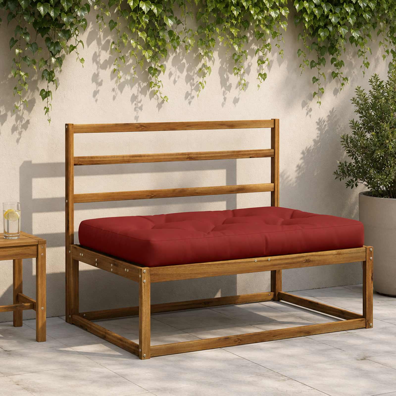 Pallet Zitkussen VIANEN 100% Polyester Rood 120 x 80 x 12 cm image 1