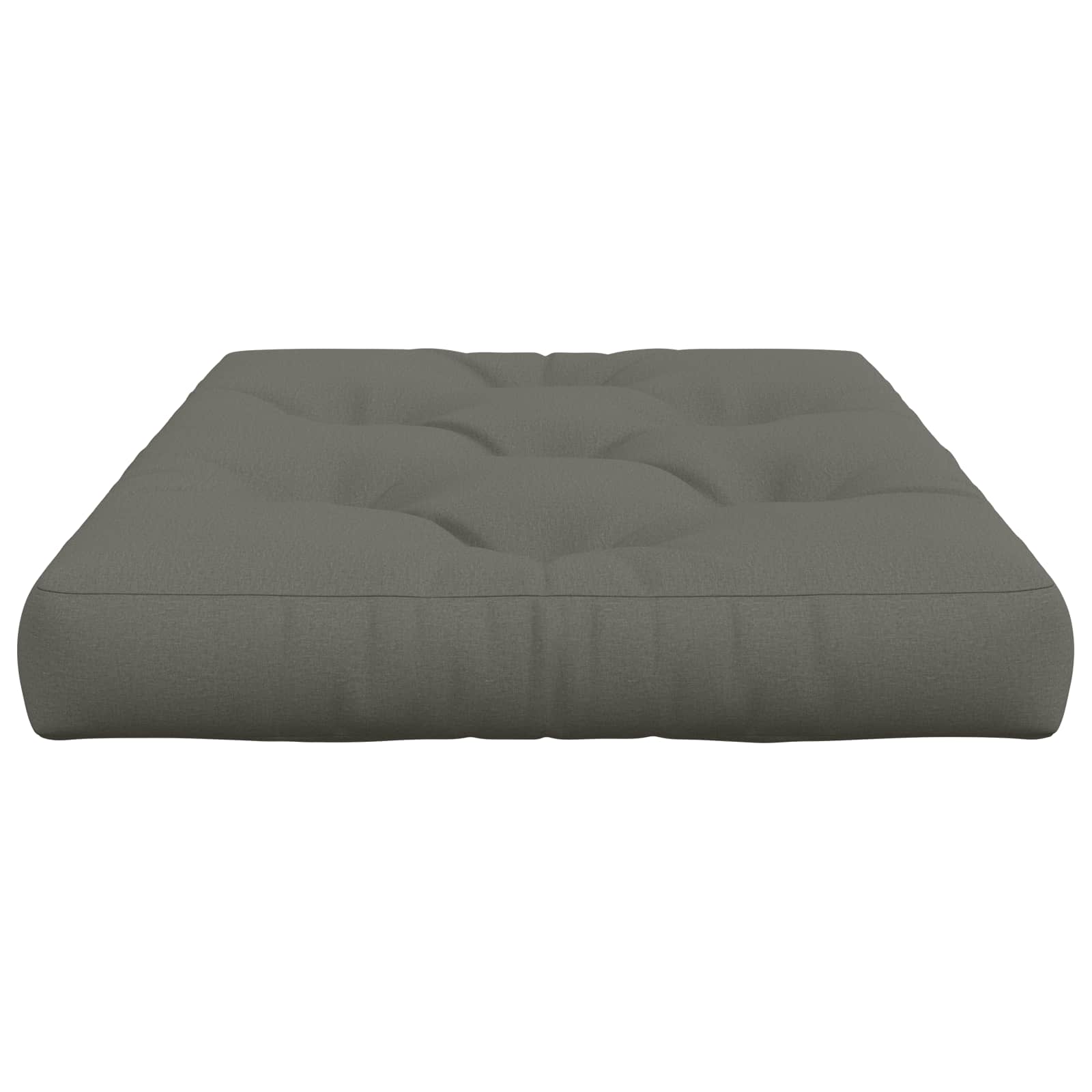 vidaXL Pallet Zitkussen VIANEN 100% Polyester Grijs 120 x 80 x 12 cm, foto 4