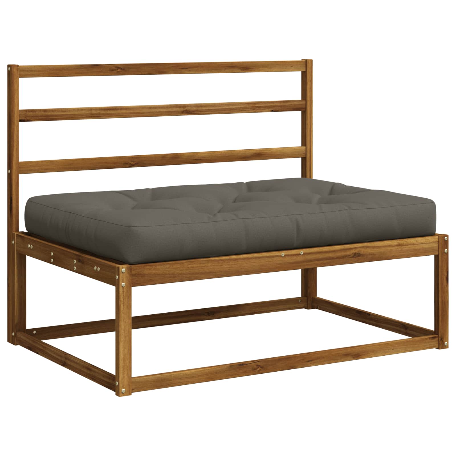 Pallet Zitkussen VIANEN 100% Polyester Grijs 120 x 60 x 12 cm image 2
