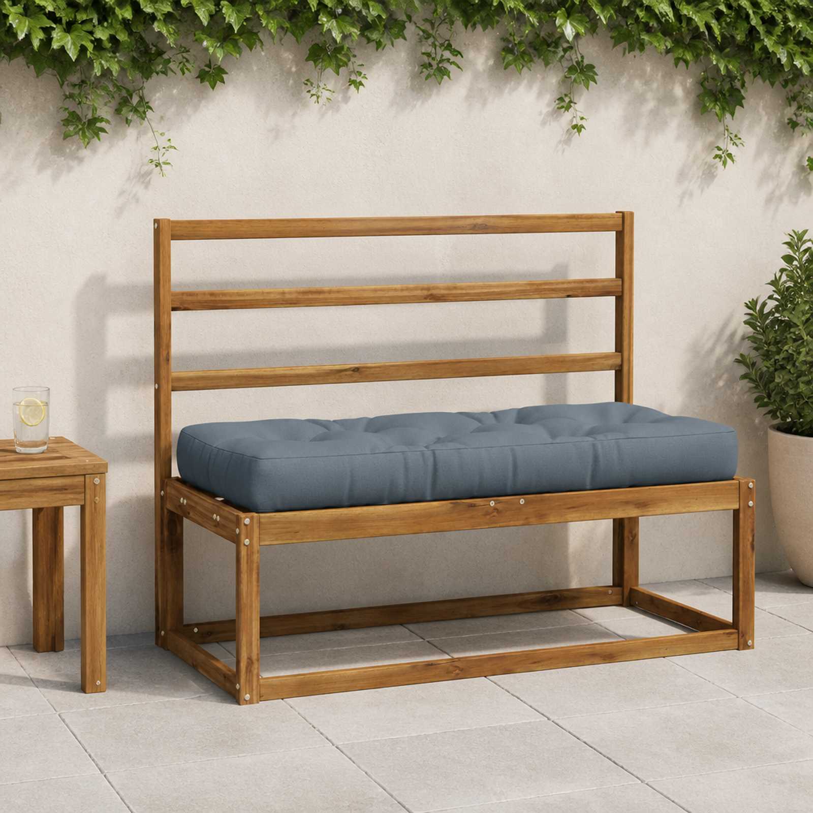 Pallet Zitkussen VIANEN 100% Polyester Blauw 120 x 50 x 12 cm image 1