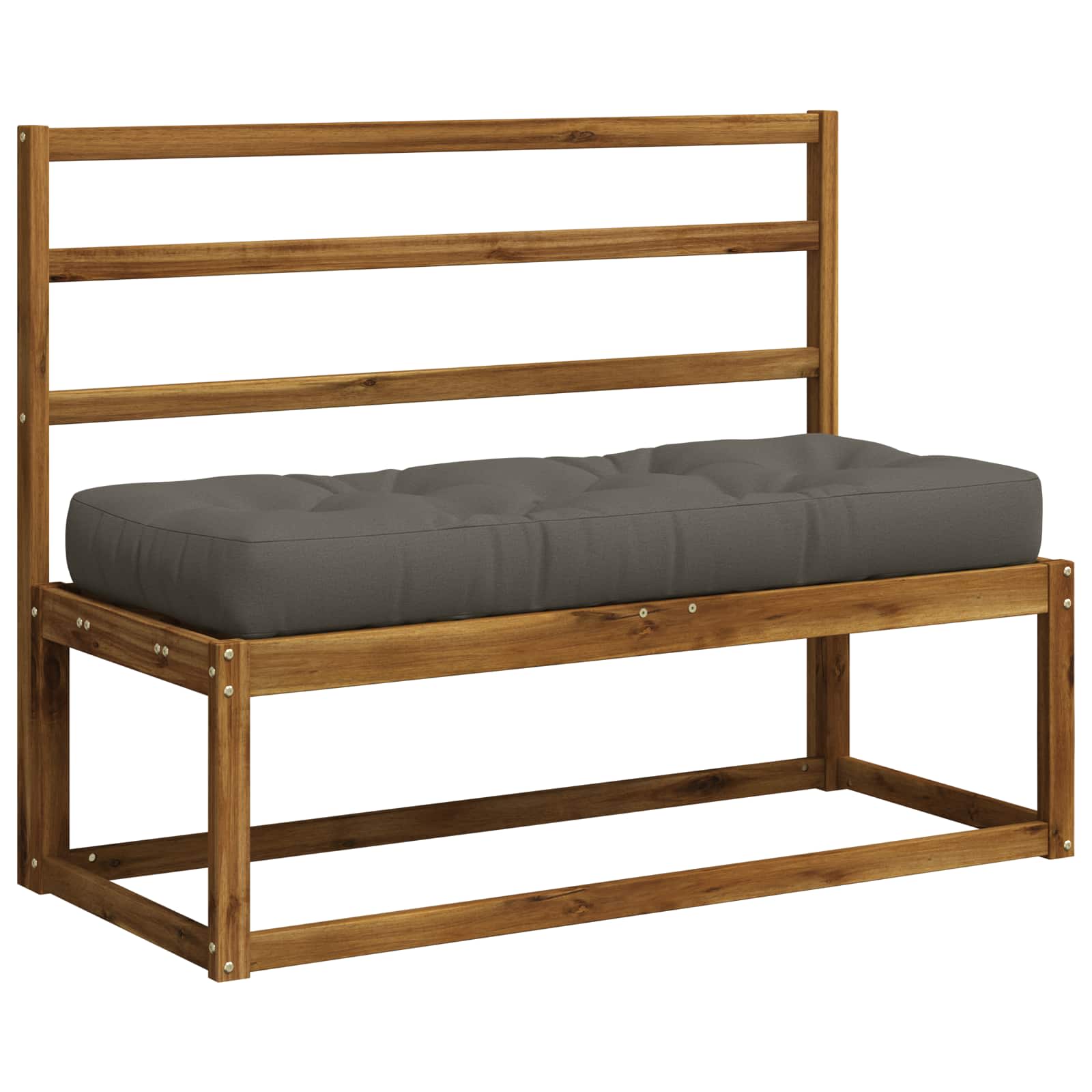 Pallet Zitkussen VIANEN 100% Polyester Grijs 120 x 50 x 12 cm image 3