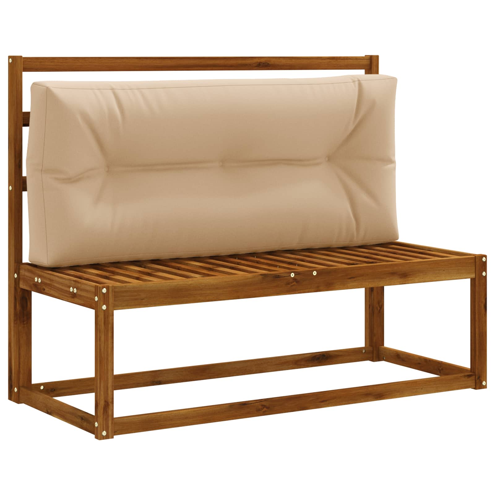 Pallet Rugkussen VIANEN 100% Polyester Zand 120 x 40 x 12 cm image 2