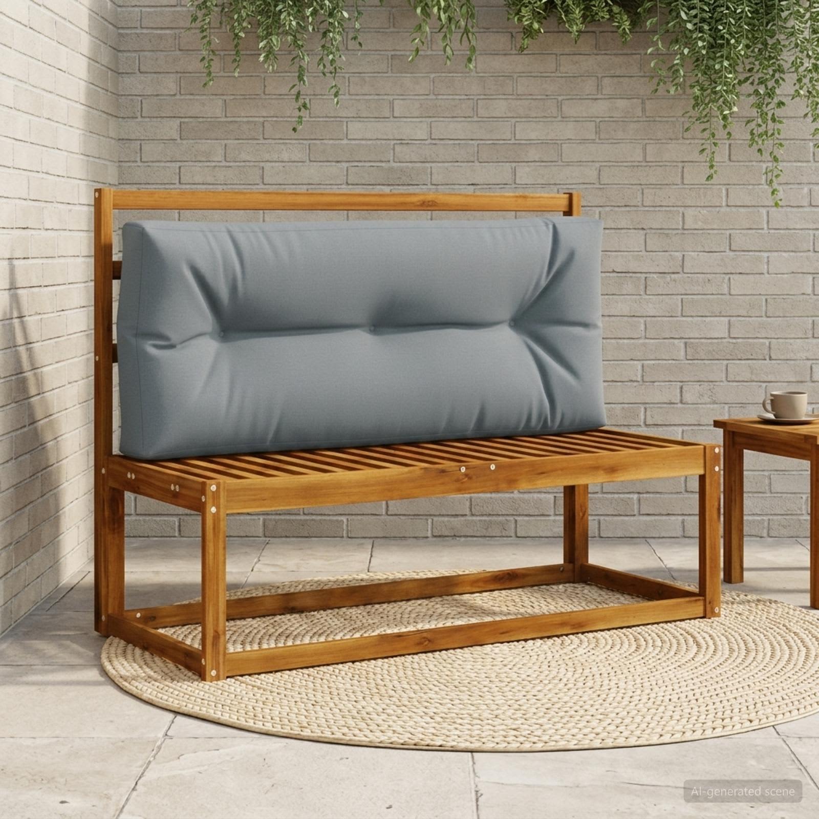 Pallet Rugkussen VIANEN 100% Polyester Blauw 120 x 50 x 12 cm image 1