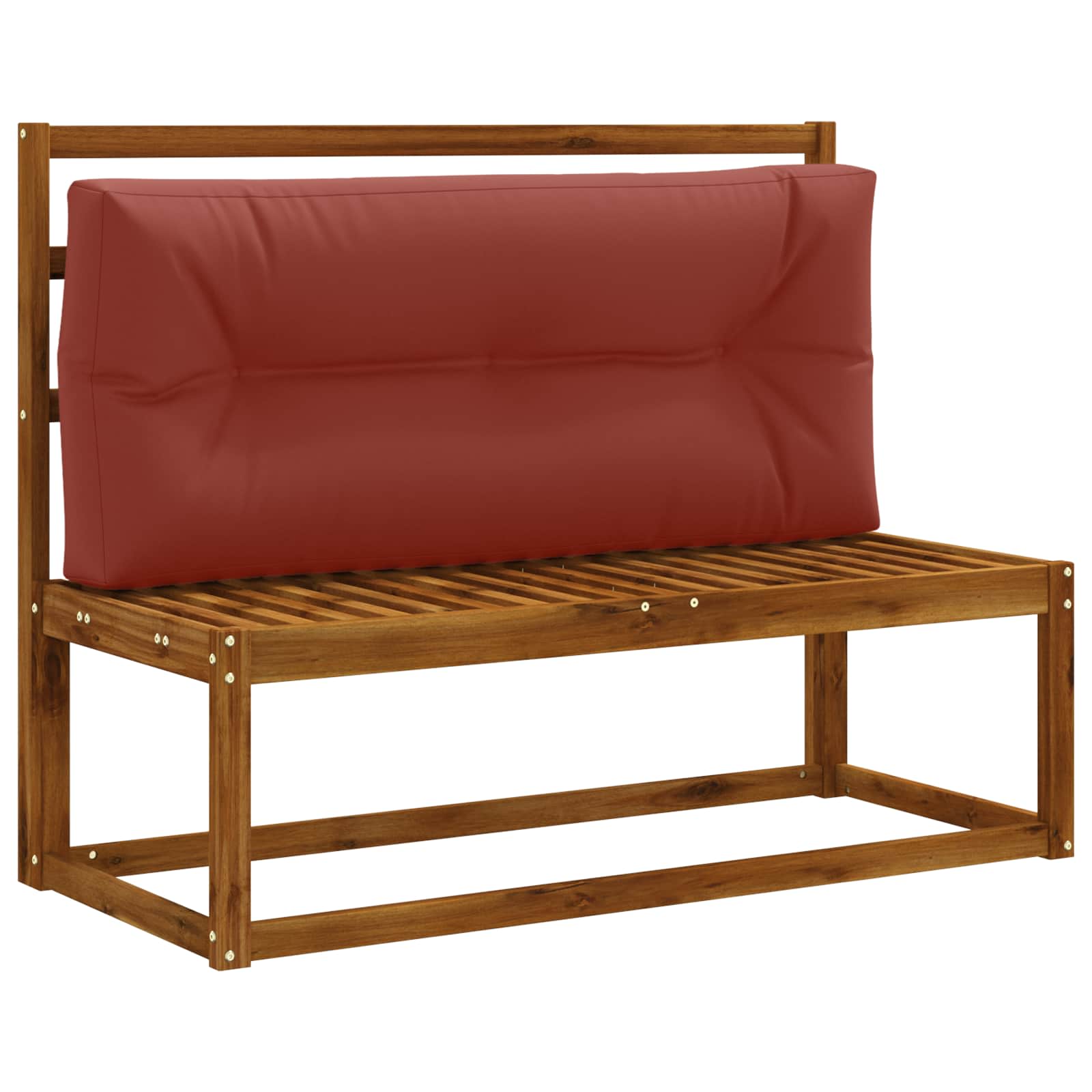 Pallet Rugkussen VIANEN 100% Polyester Rood 120 x 60 x 12 cm image 2