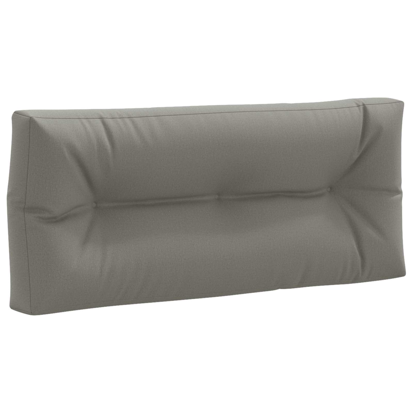 vidaXL Vankúš na paletu VIANEN 100% polyester Sivá 120 x 60 x 12 cm
