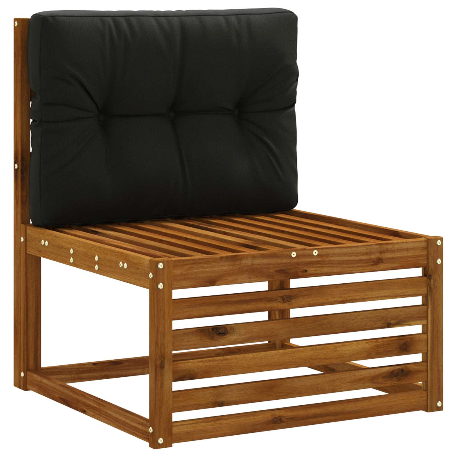 Pallet Rugkussen VIANEN 100% Polyester Zwart 70 x 40 x 12 cm image 2