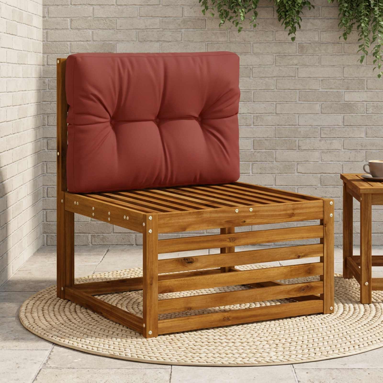 Blazina za palete VIANEN 100% poliester Rdeča 70 x 40 x 12 cm