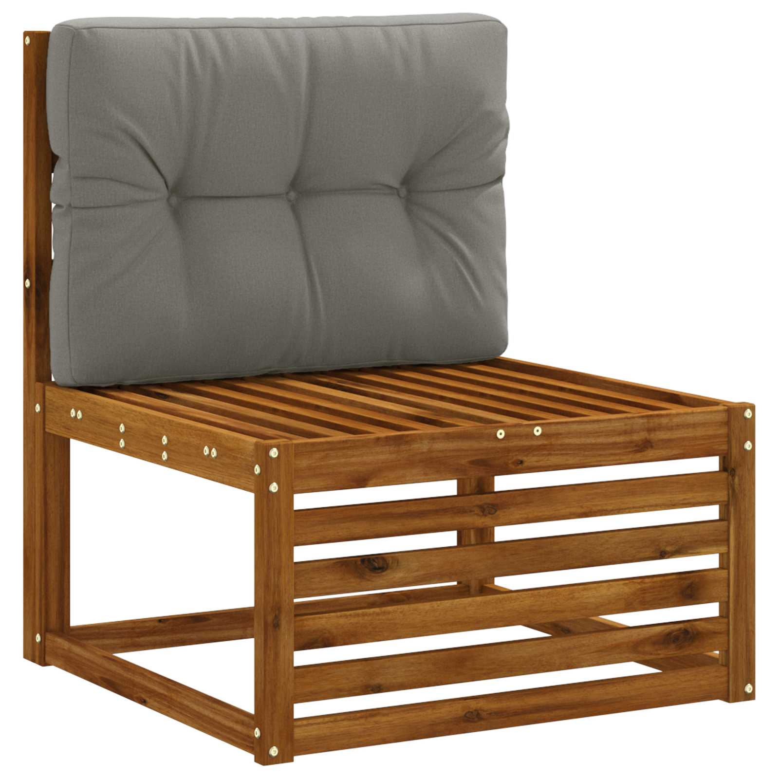 vidaXL Pallet Rugkussen VIANEN 100% Polyester Grijs 70 x 50 x 12 cm, foto 2