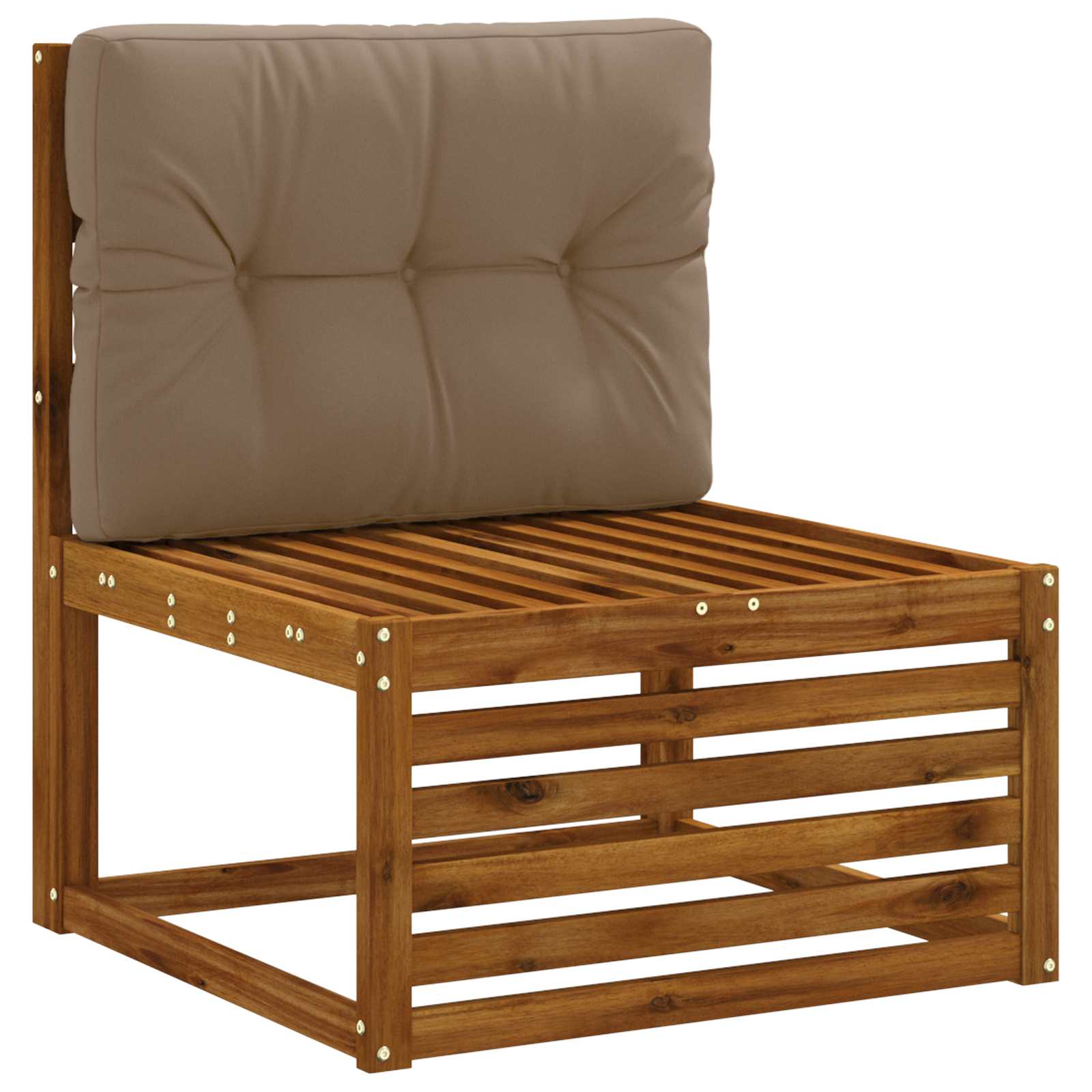 Pallet Rugkussen VIANEN 100% Polyester Taupe 70 x 60 x 12 cm image 2