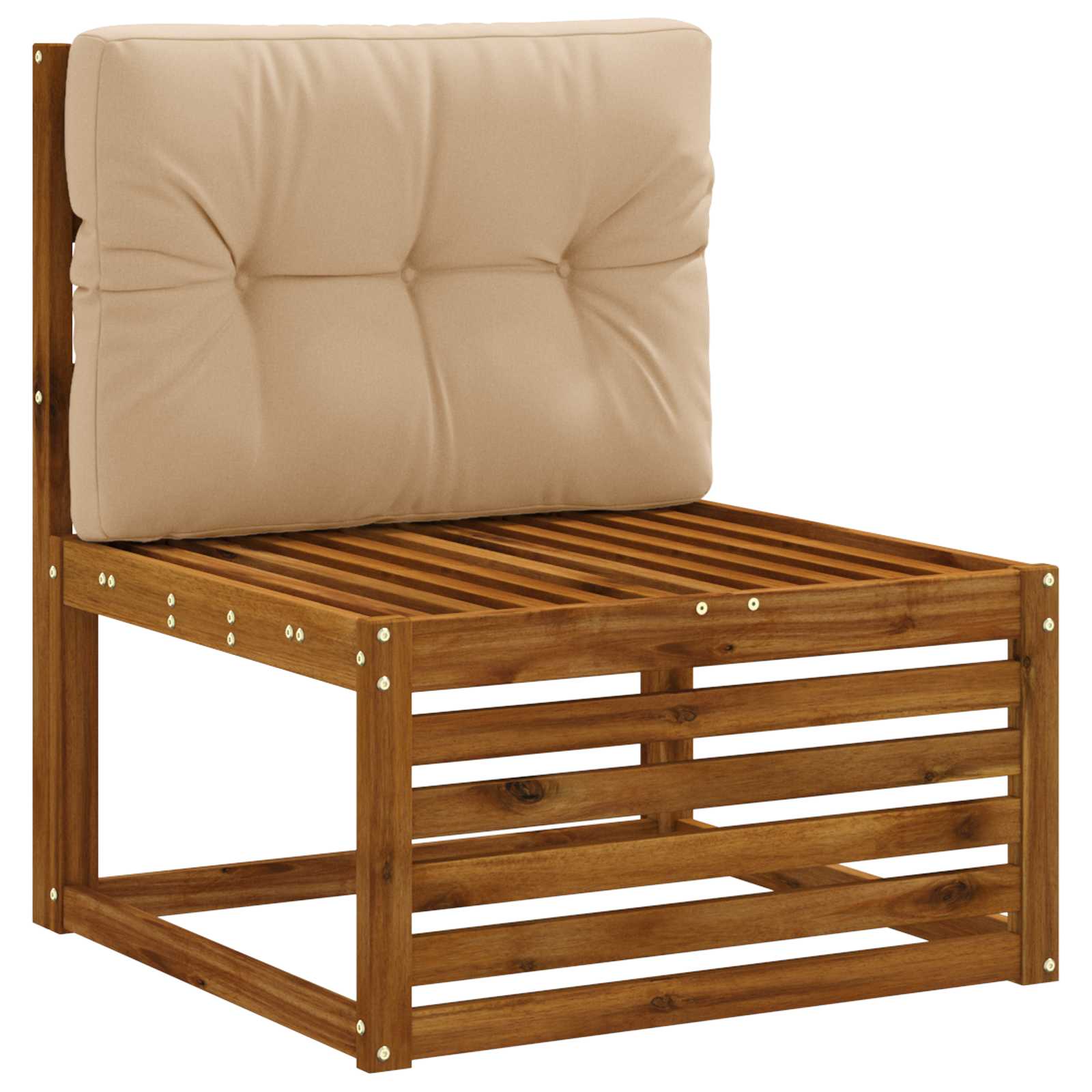 Pallet Rugkussen VIANEN 100% Polyester Zand 70 x 60 x 12 cm image 2