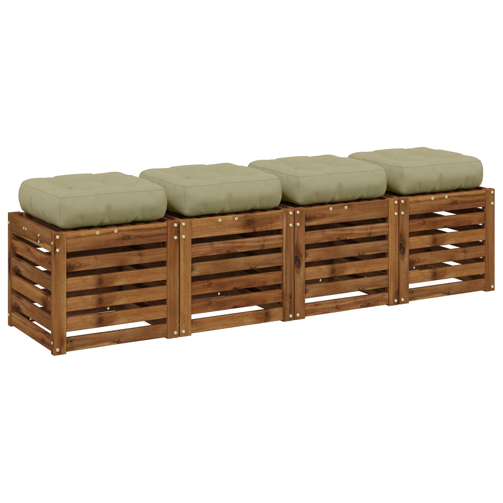 Кушони за сядане, 4 броя VIANEN 4 pcs 100% полиестер — изображение 3
