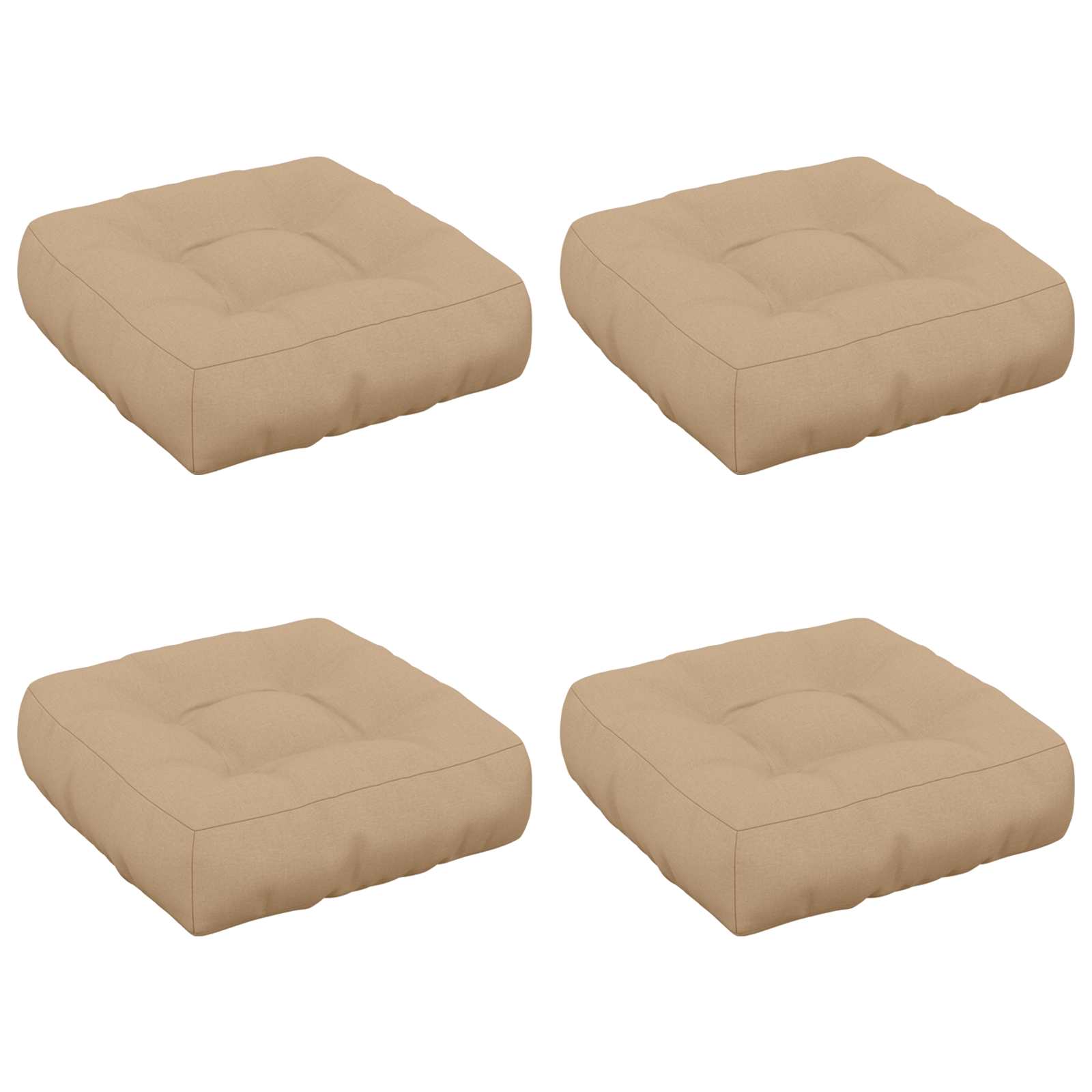 4-Piece Zitkussens VIANEN 4 pcs 100% Polyester Zand image 2