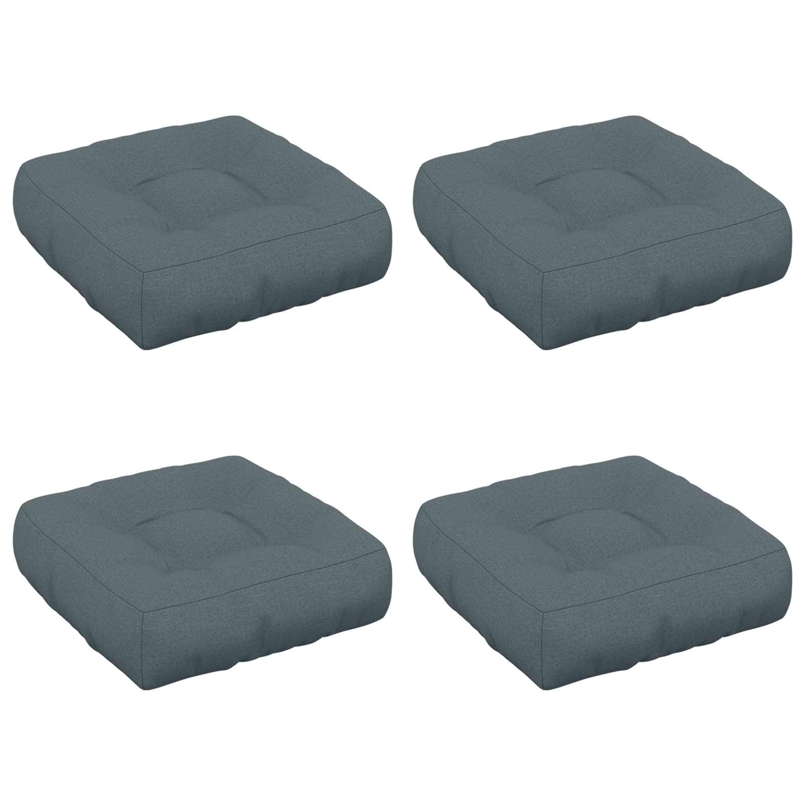 vidaXL 4-dielne sedacie vankúše VIANEN 4 pcs 100% polyester Modrá