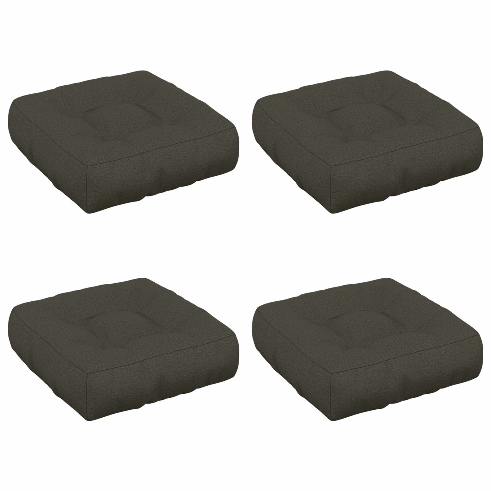 Кушони за сядане, 4 броя VIANEN 4 pcs 100% полиестер Антрацит — изображение 2