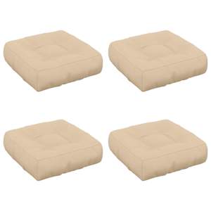 vidaXL 4-osalised istepad VIANEN 4 pcs 100% Pol&uuml;ester Kreemjas