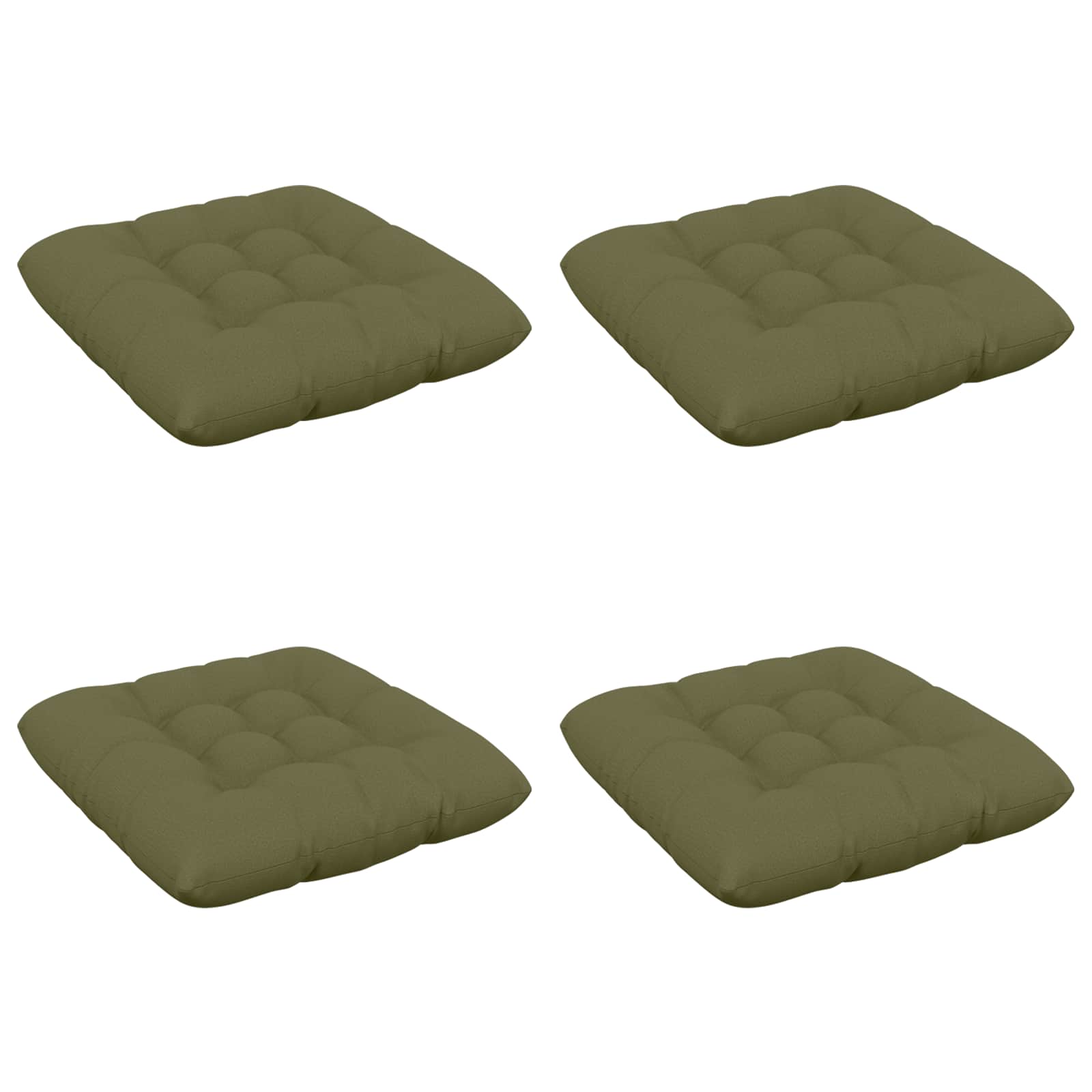 Zitkussens VIANEN 4 st 100% Polyester Olijfgroen image 2