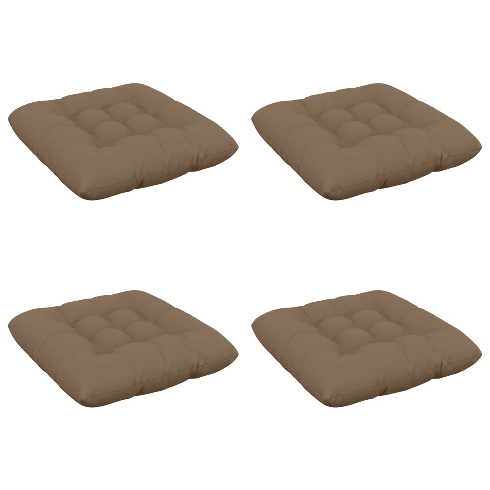 Zitkussens VIANEN 4 st 100% Polyester Taupe 40 x 40 x 12 cm image 2