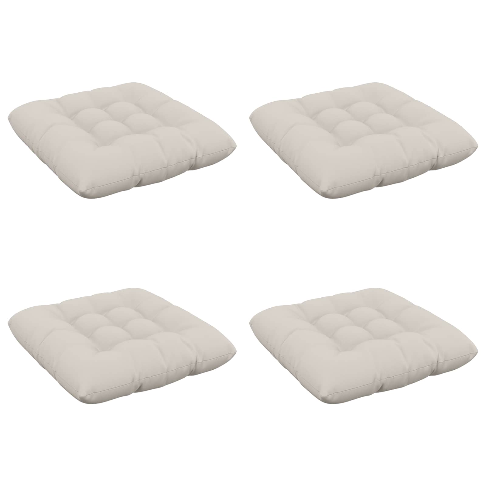 Zitkussens VIANEN 4 st 100% Polyester Wit 40 x 40 x 12 cm image 2