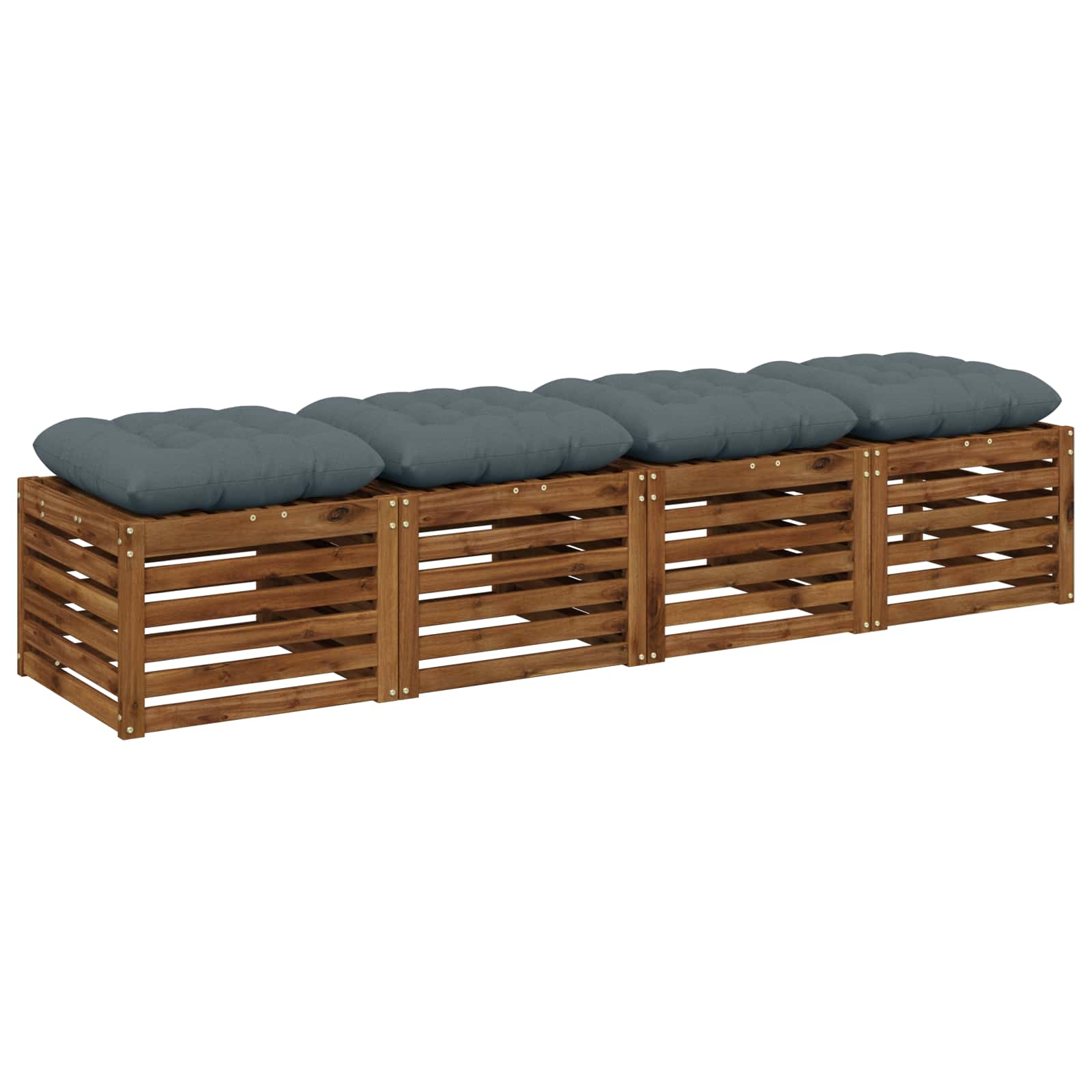 Zitkussens VIANEN 4 st 100% Polyester Blauw 40 x 40 x 12 cm image 3