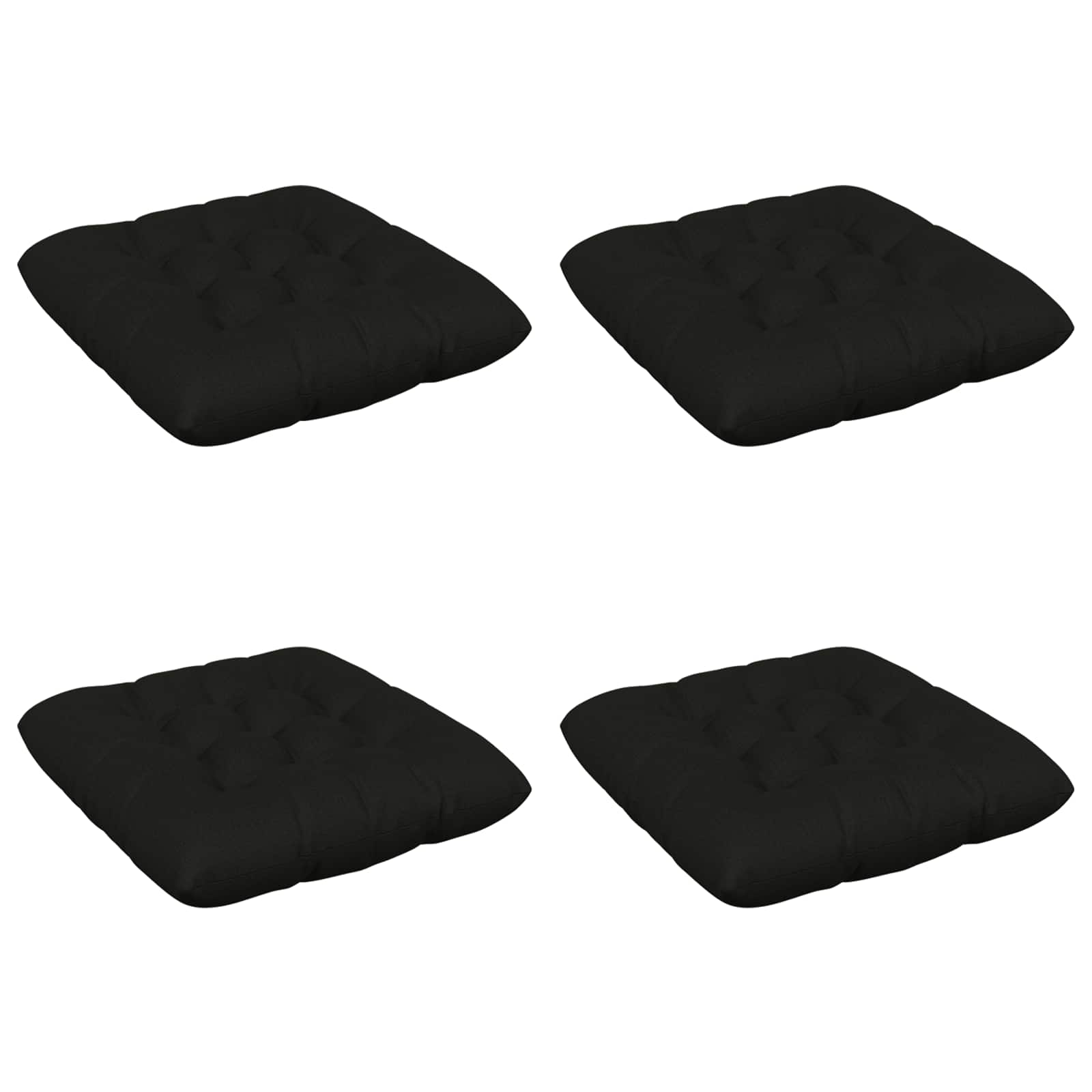 Zitkussens VIANEN 4 st 100% Polyester Zwart 40 x 40 x 12 cm image 2