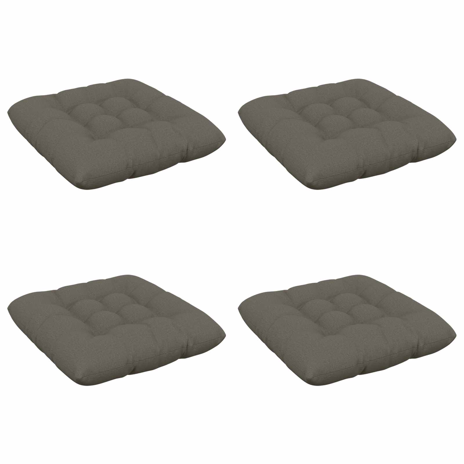 Zitkussens VIANEN 4 st 100% Polyester Grijs 40 x 40 x 12 cm image 2