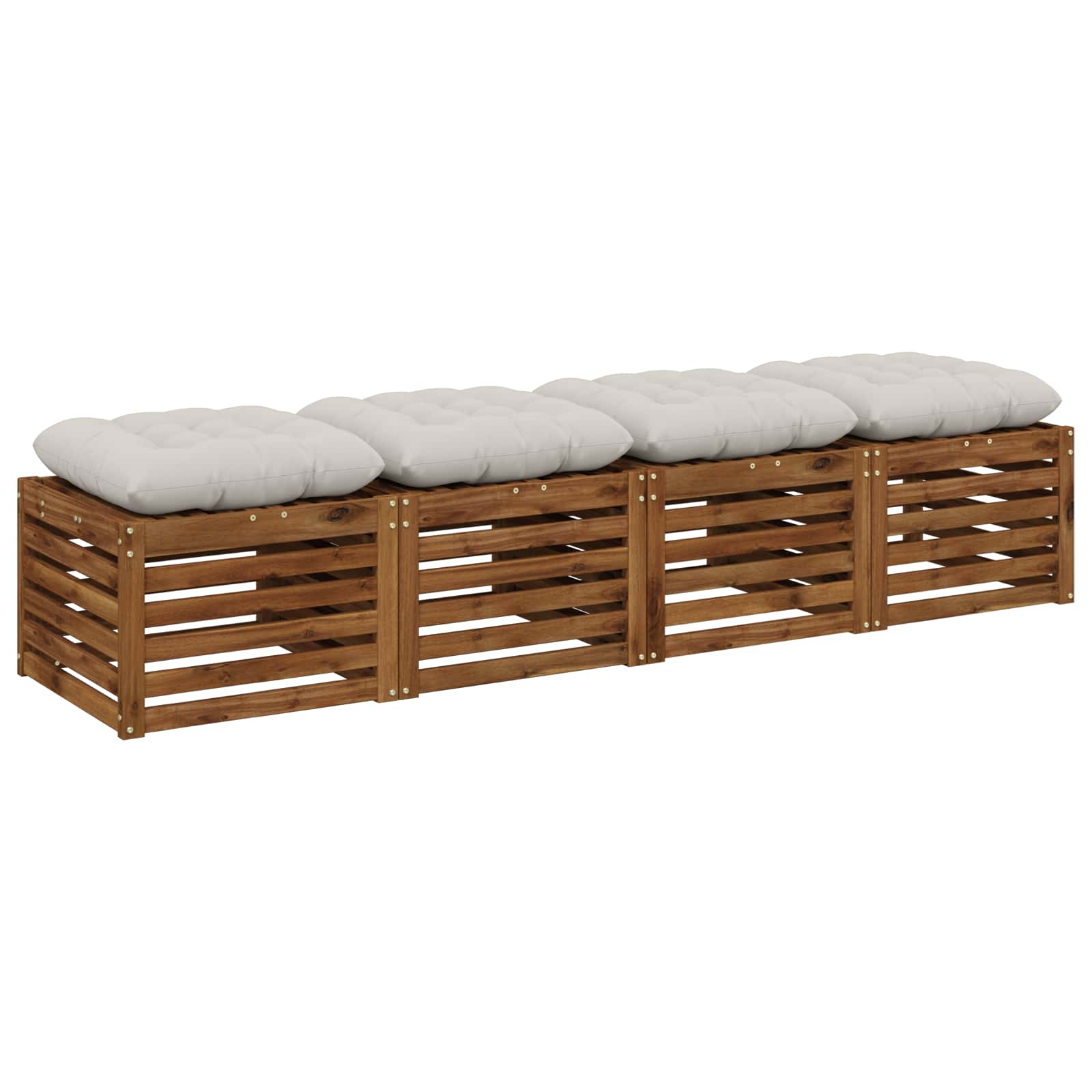 Zitkussens VIANEN 4 st 100% Polyester Wit 50 x 50 x 12 cm image 3