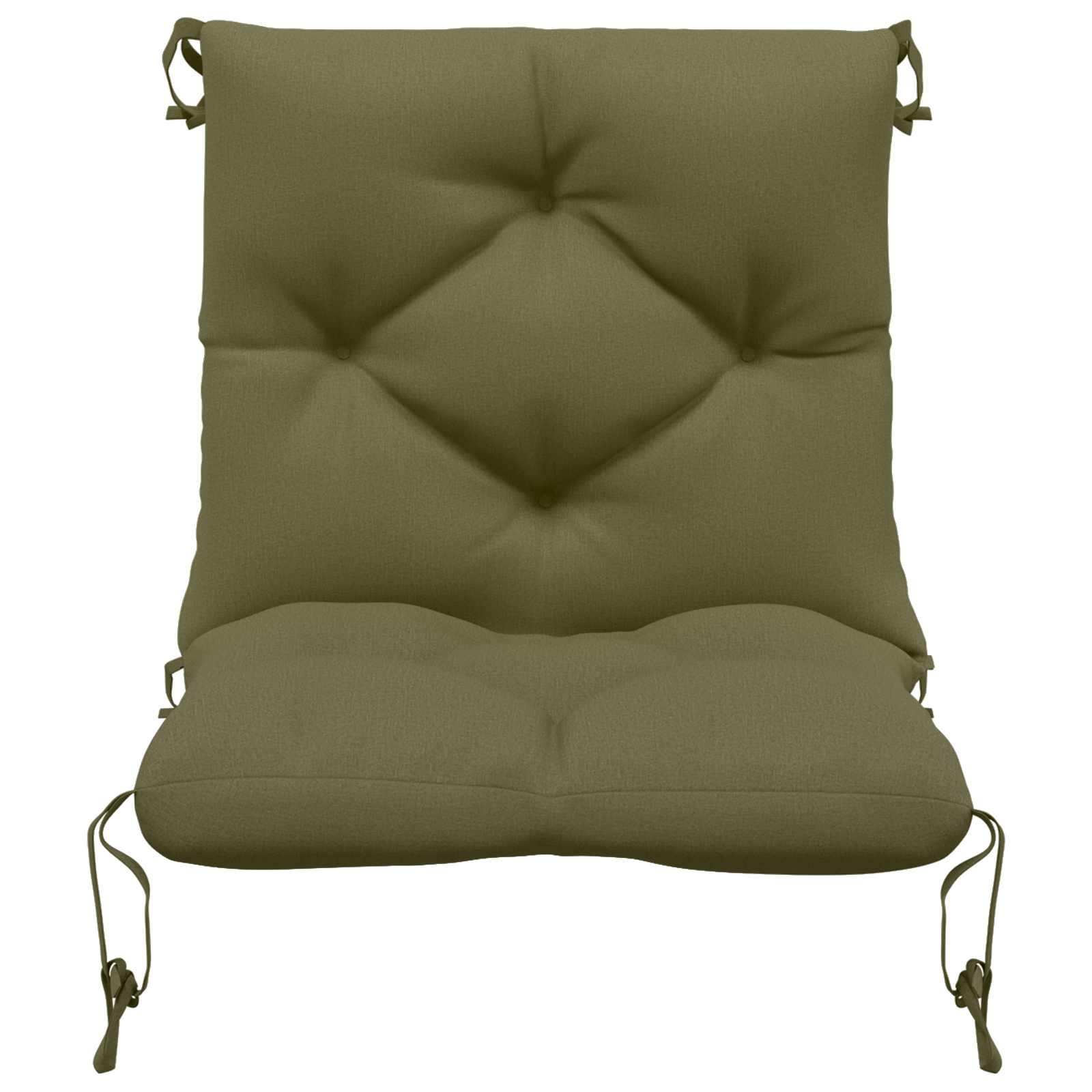 vidaXL 4-delige Palletkussens VIANEN 4 st 100% Polyester Olijfgroen, foto 4