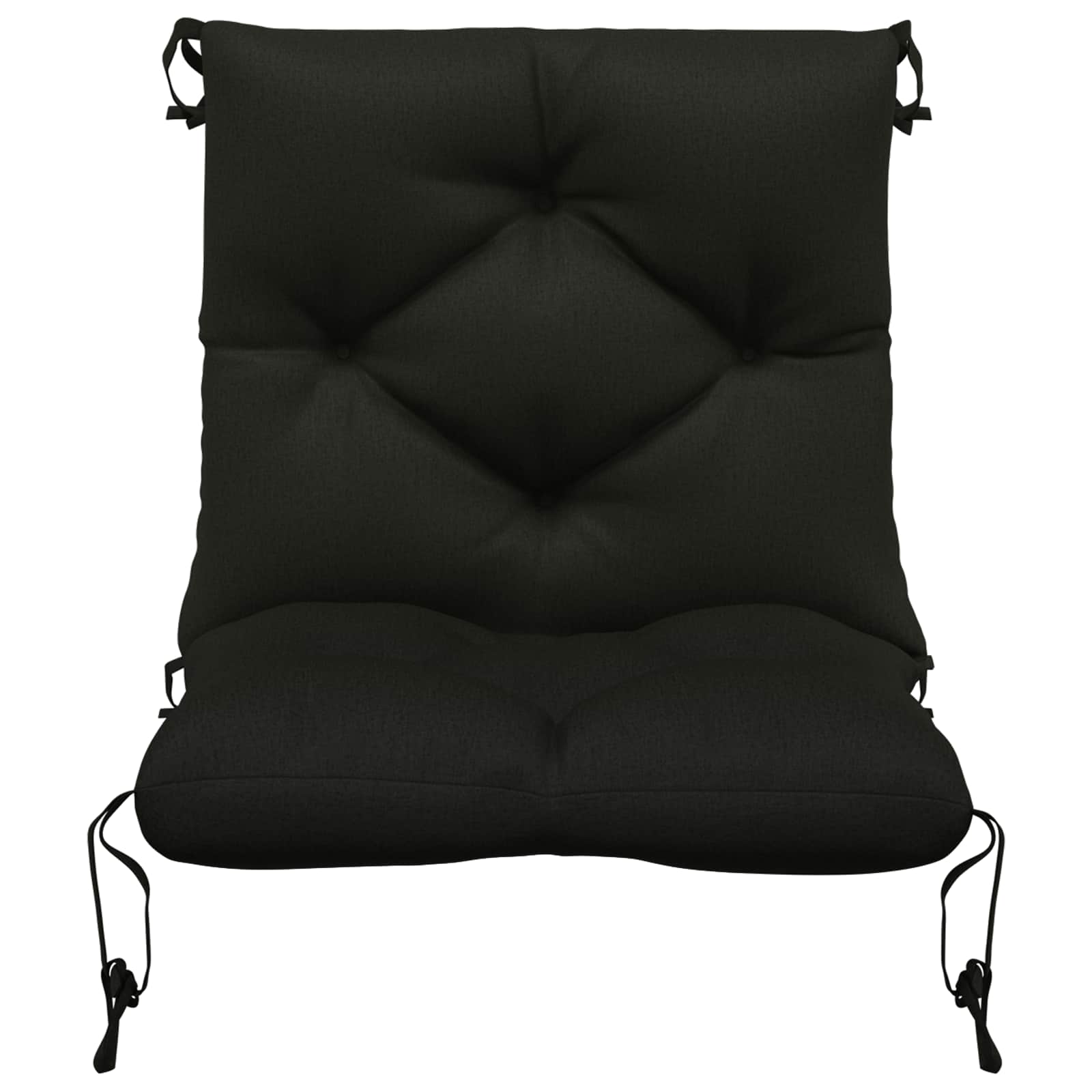 vidaXL 2-Delige Palletkussens VIANEN 2 st 100% Polyester Zwart, foto 4