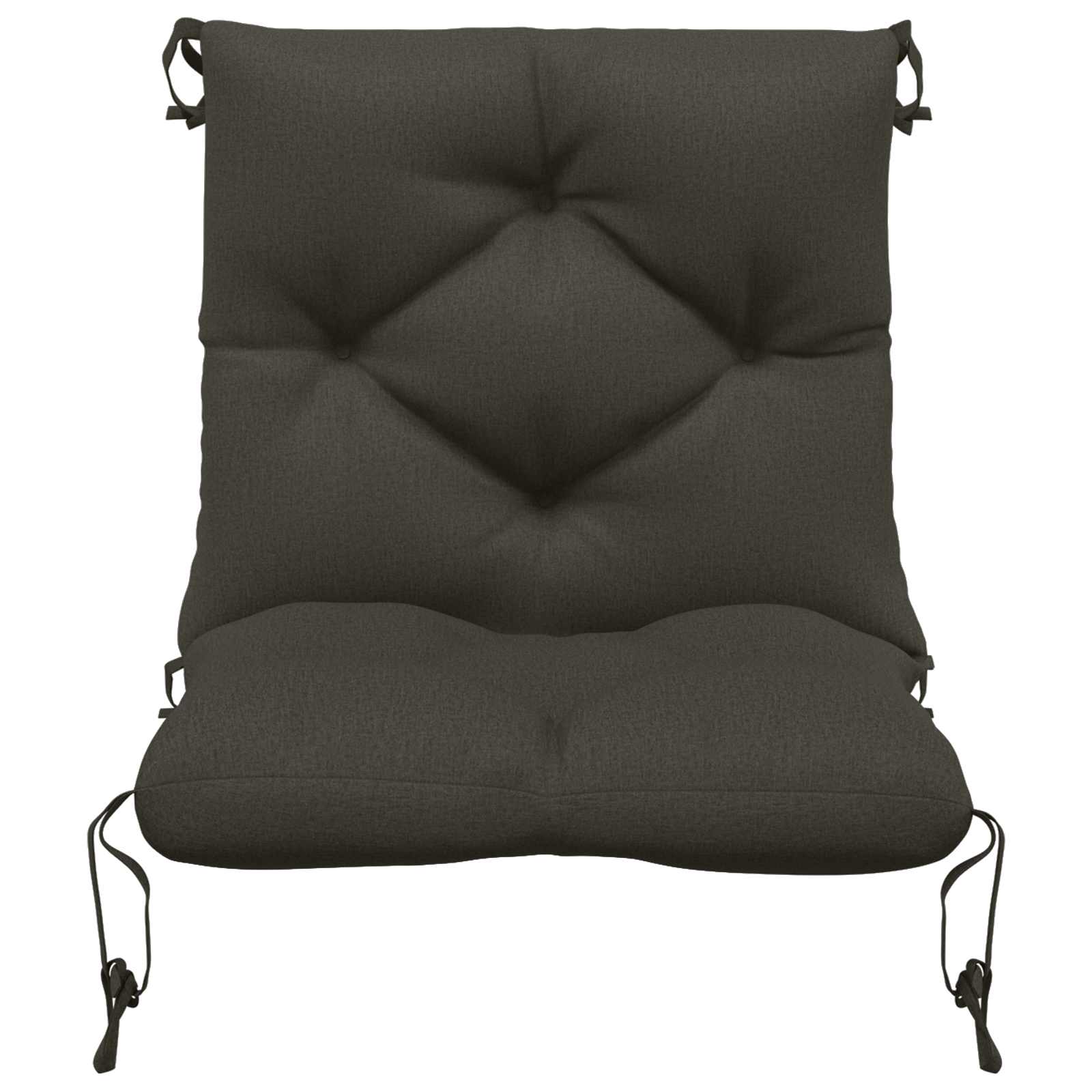 vidaXL 4-delige Palletkussens VIANEN 4 st 100% Polyester Antraciet, foto 4