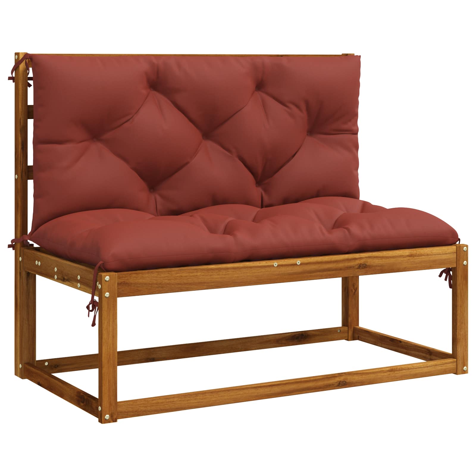 vidaXL 1-delig Palletkussen VIANEN 100% Polyester Rood, foto 2