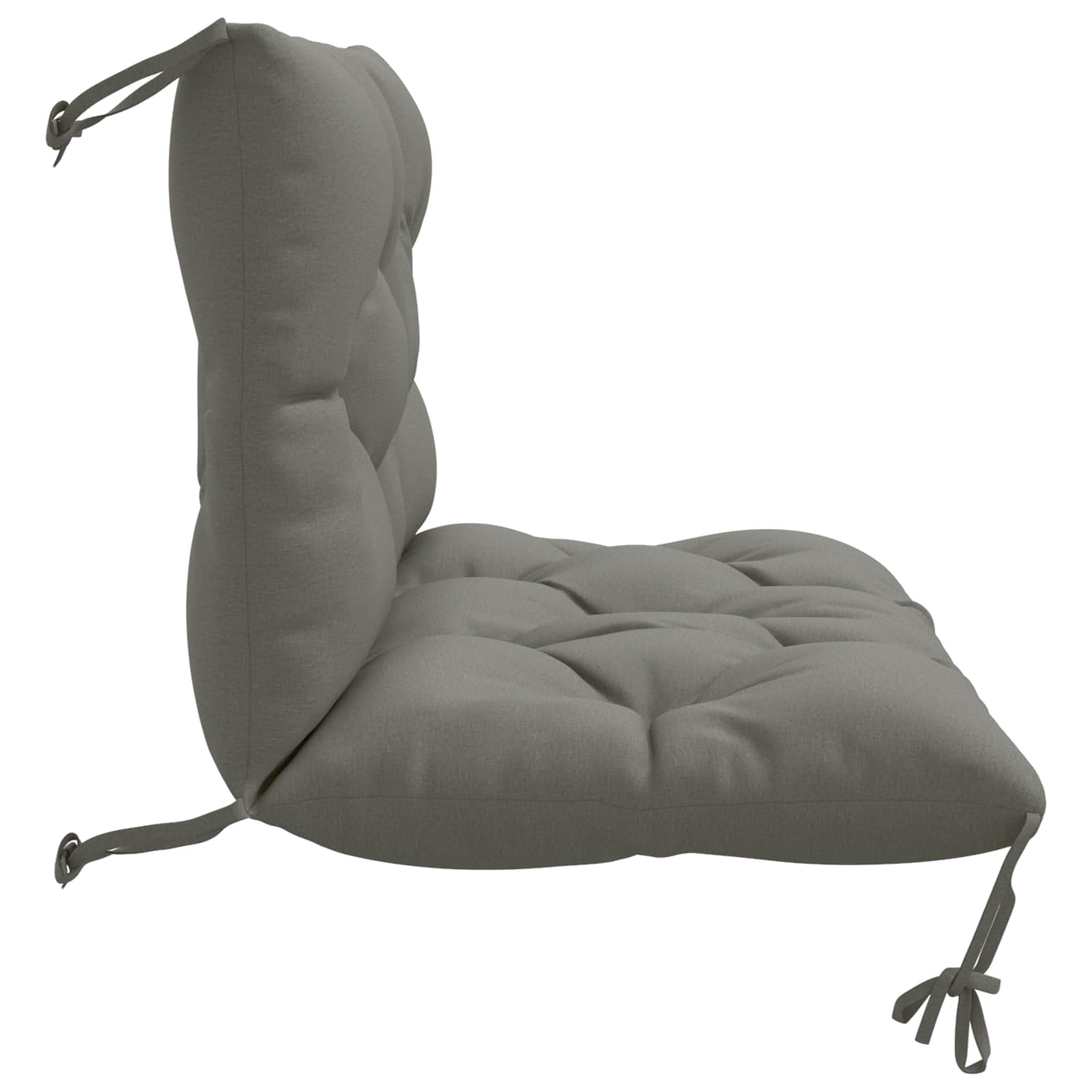 vidaXL 1-teiliges Palettenkissen VIANEN 100 % Polyester Grau – Bild 5