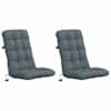 vidaXL 2-T&uuml;kiline K&otilde;rge Seljatoega Toolipatjade Komplekt VIANEN 2 pcs