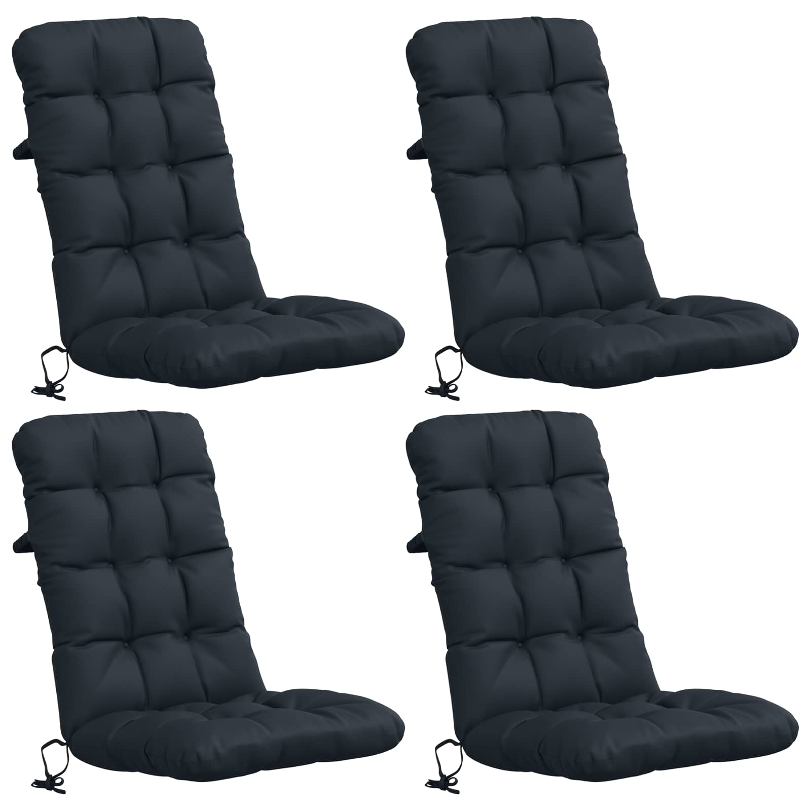 vidaXL 4-dielne vankúše na vysoké operadlo VIANEN 4 ks 100% polyester