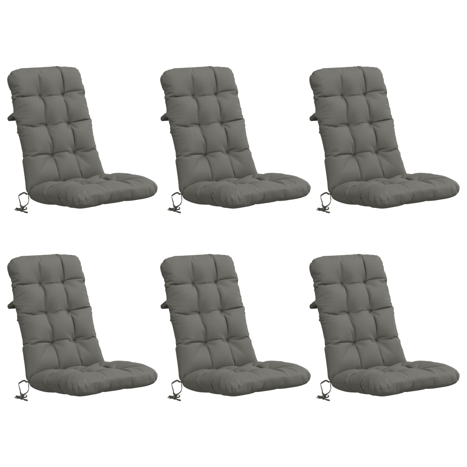 vidaXL 6-dielne vankúše na vysoké operadlo VIANEN 6 ks 100% polyester