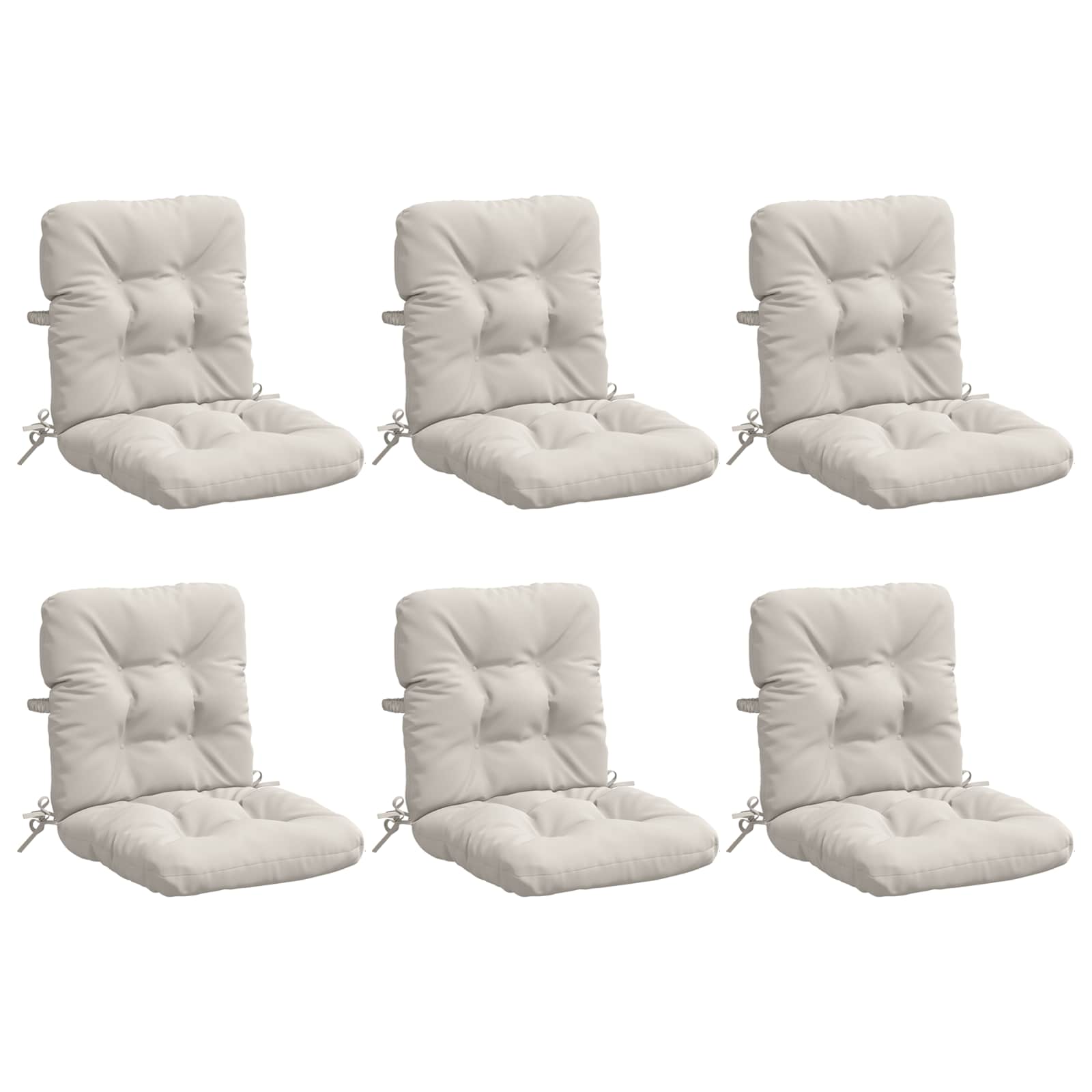 6-delige Hoogrug Kussen VIANEN 6 pcs 100% Polyester Wit image 1