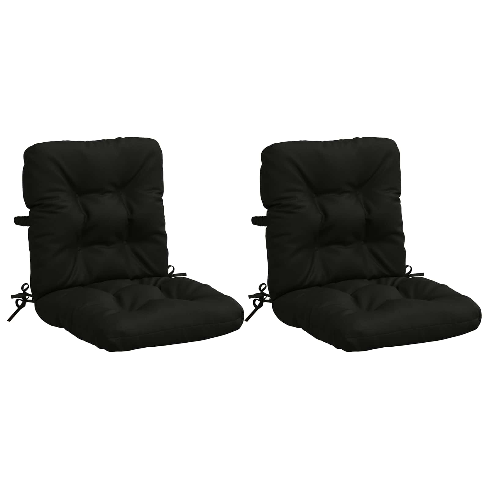 2-delige Hoogrug Kussen VIANEN 2 pcs 100% Polyester Zwart image 1