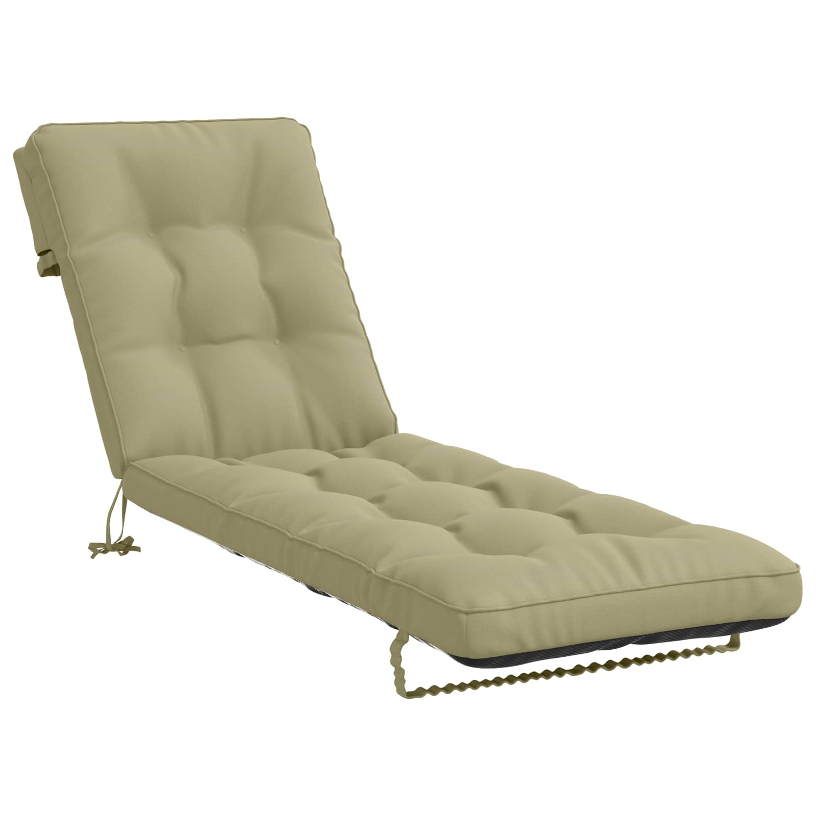 vidaXL Solseng Pude VIANEN 100% polyester Lys grøn 200 x 50 x 8 cm