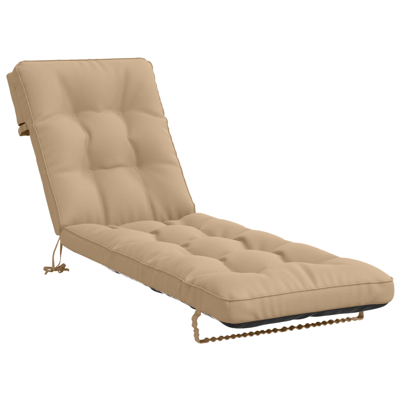 Ligstoel Kussen VIANEN 100% Polyester Zand 200 x 55 x 8 cm image 1