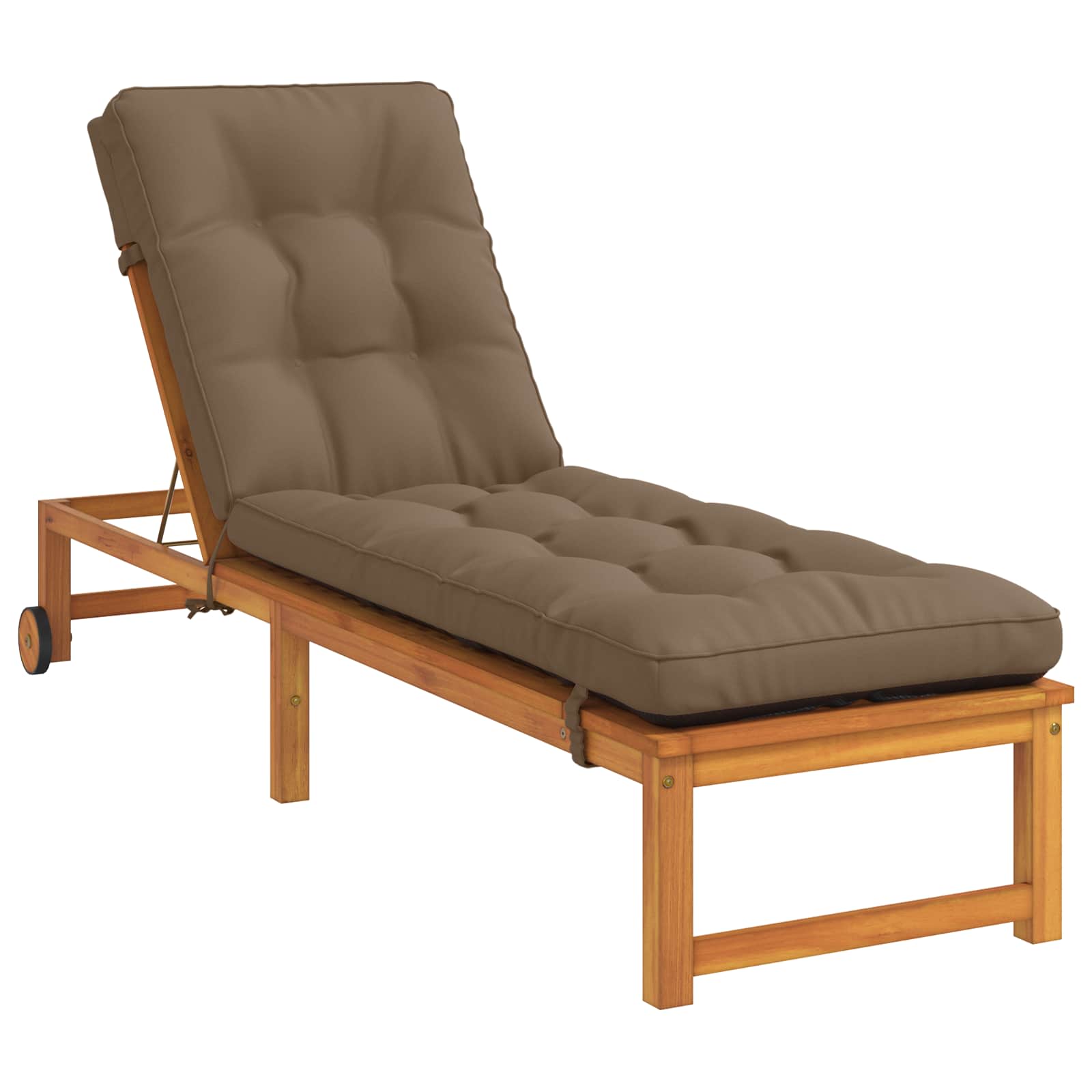 Ligstoel Kussen VIANEN 100% Polyester Taupe 200 x 60 x 8 cm image 2
