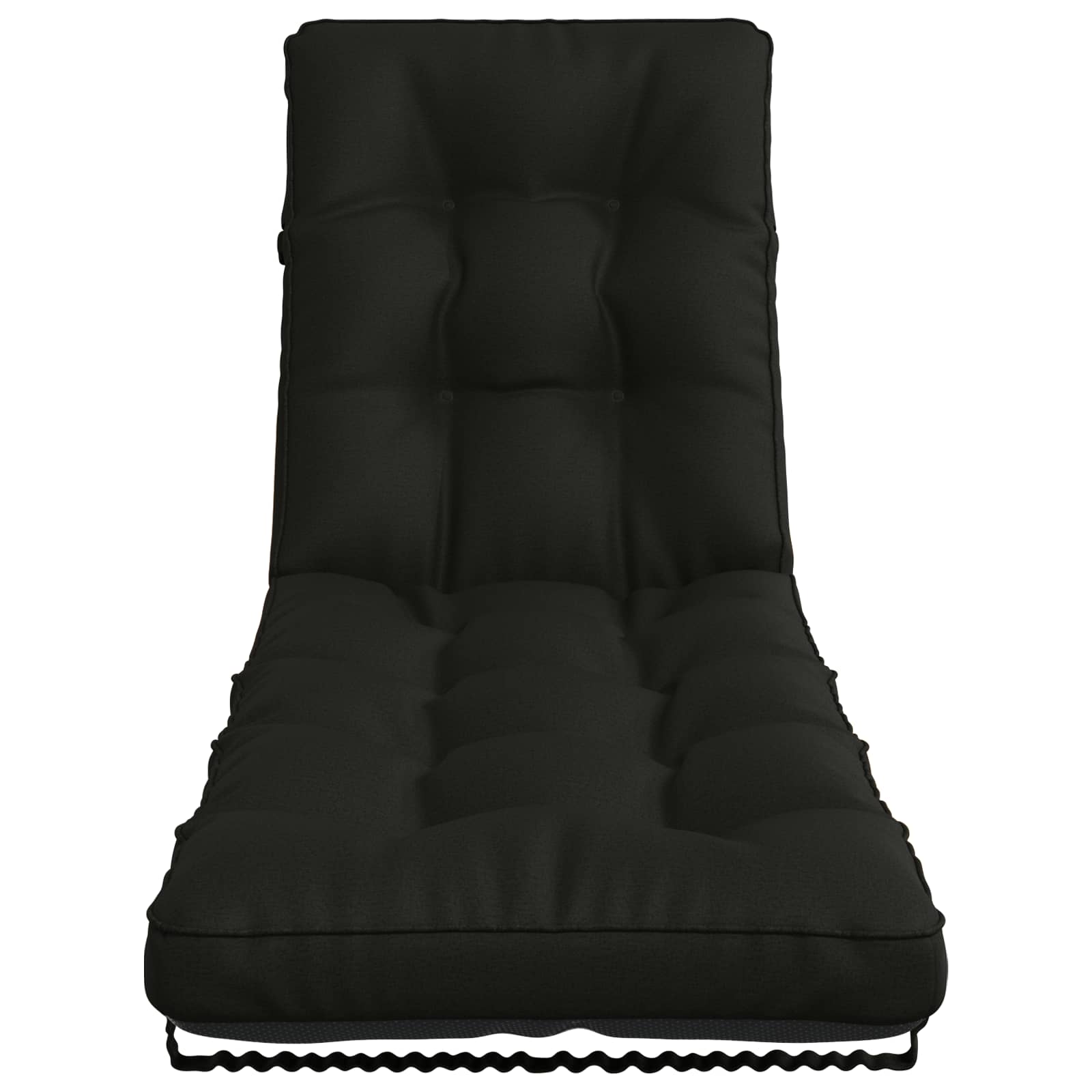 Ligstoel Kussen VIANEN 100% Polyester Zwart 200 x 60 x 8 cm image 3
