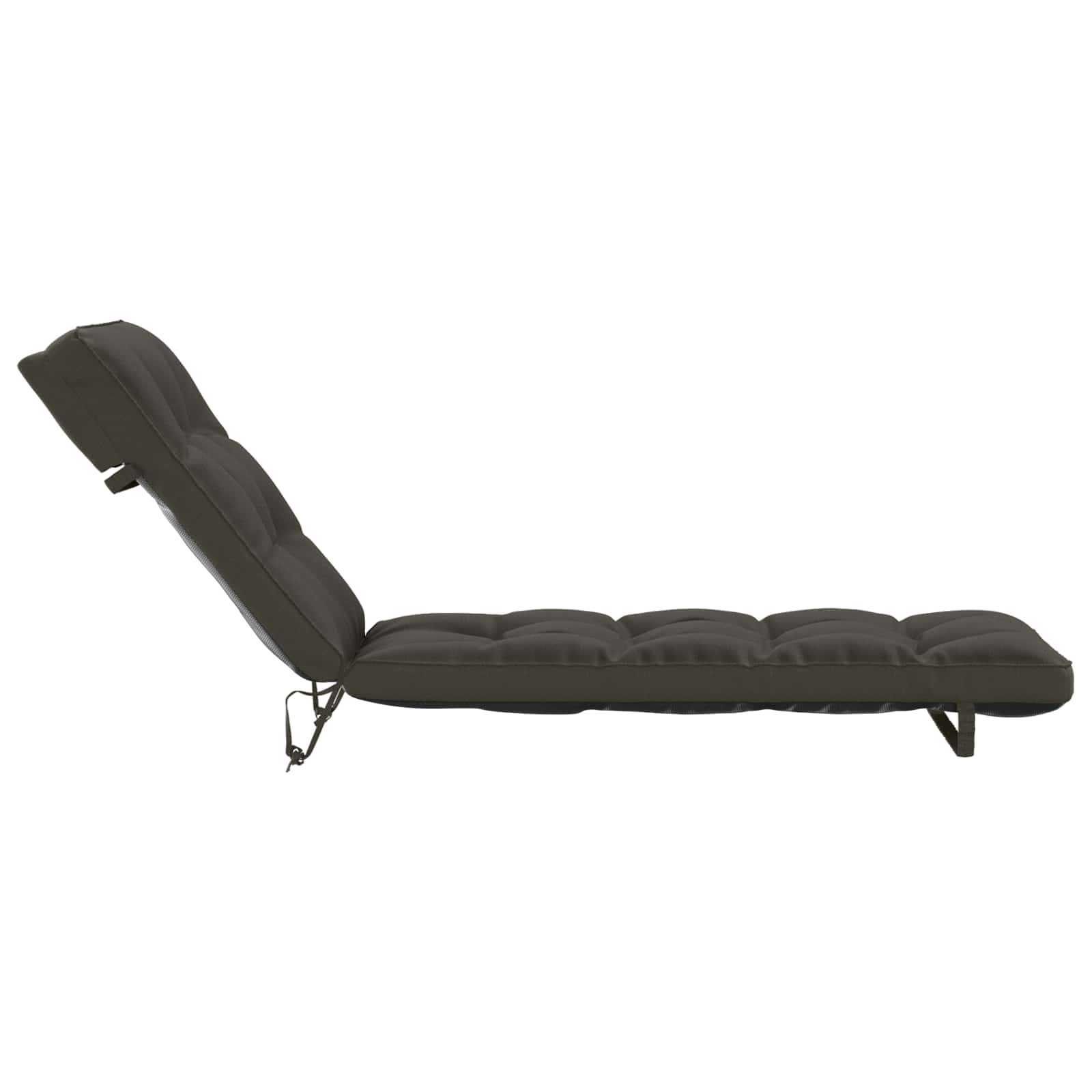 Ligstoel Kussen VIANEN 100% Polyester Antraciet 200 x 60 x 8 cm image 4