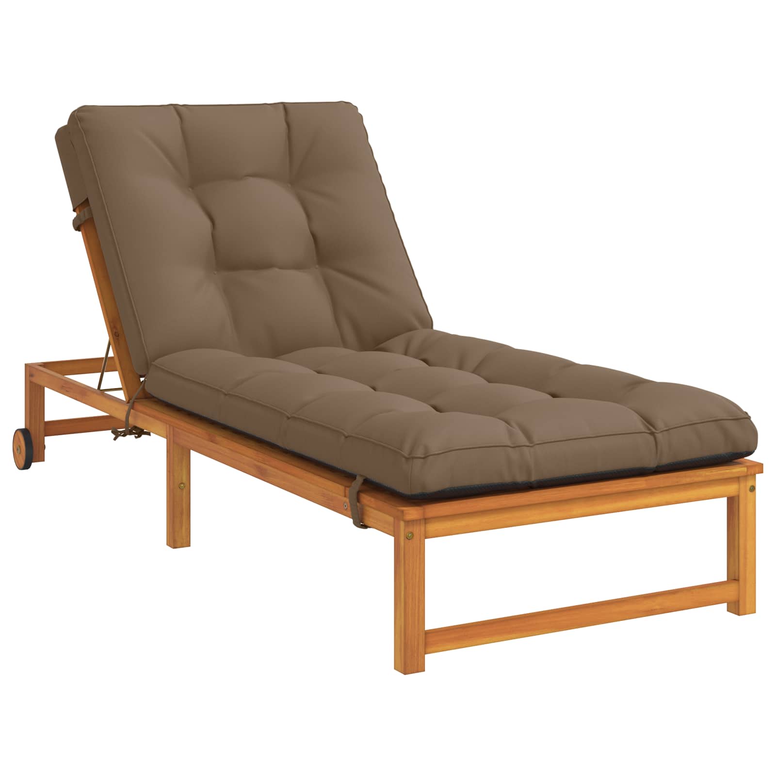 Ligstoel Kussen VIANEN 100% Polyester Taupe 200 x 70 x 8 cm image 2