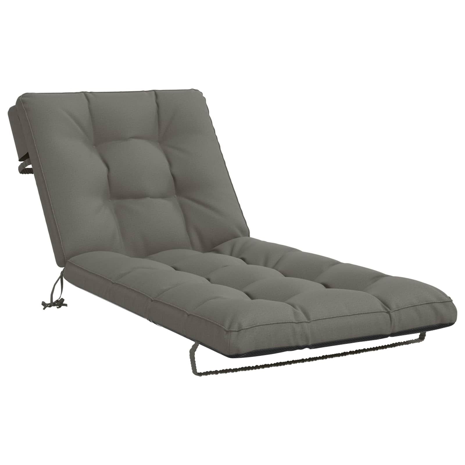 vidaXL Vankúš na ležadlo VIANEN 100% polyester Sivá 200 x 70 x 8 cm