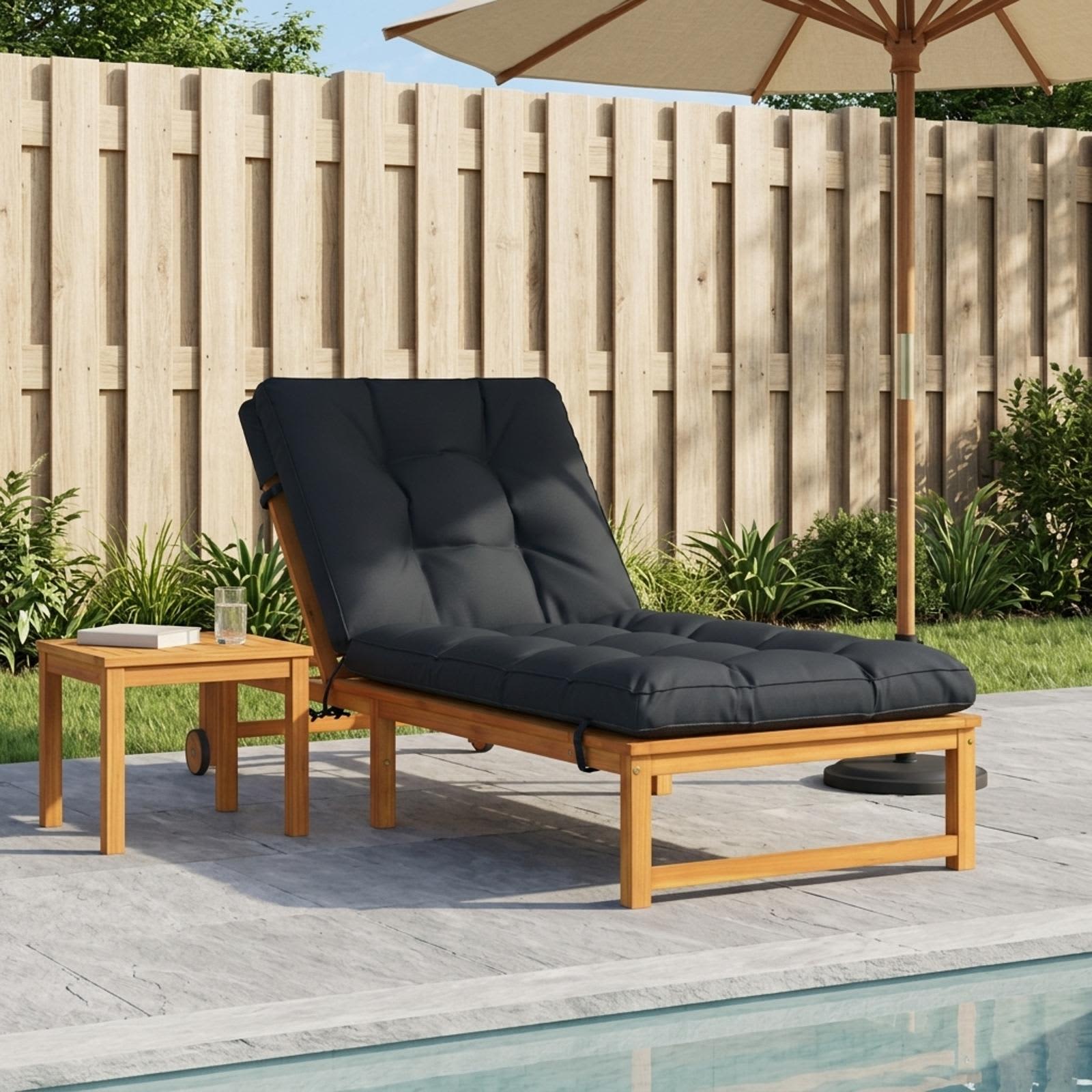 vidaXL Sonnenliege Kissen VIANEN 100 % Polyester Dunkelblau