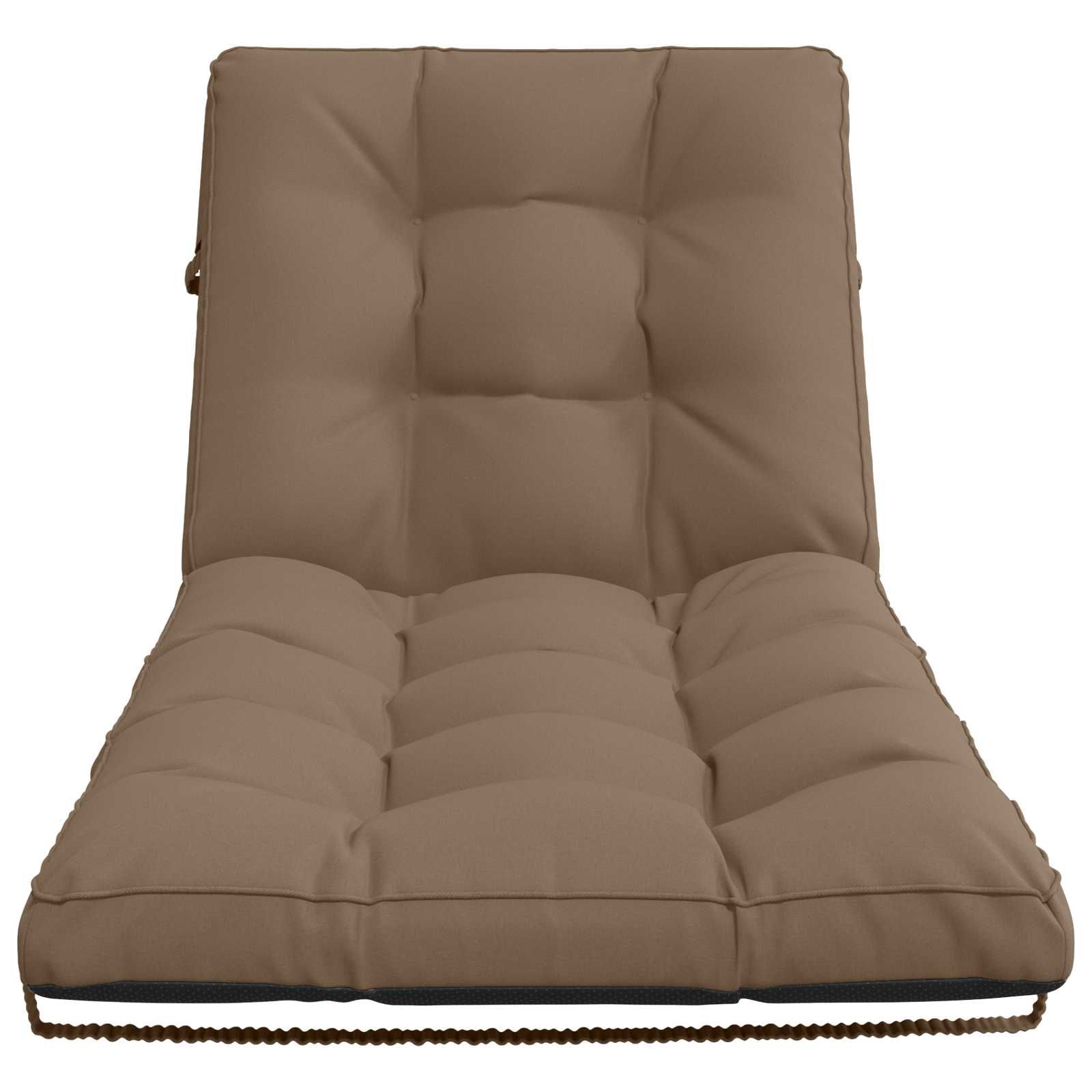 Ligstoel Kussen VIANEN 100% Polyester Taupe 200 x 90 x 8 cm image 3