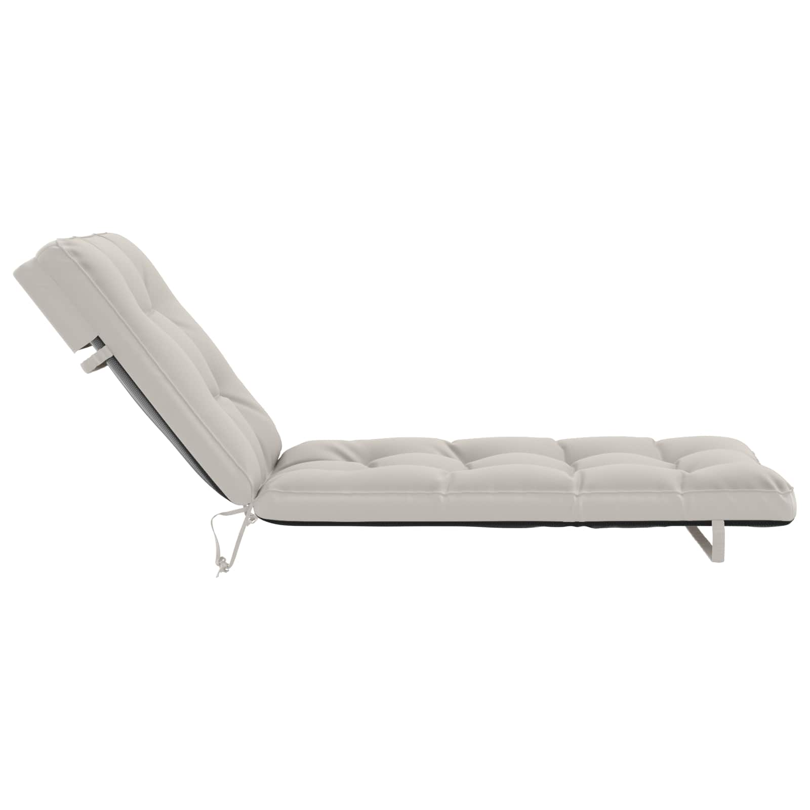 Ligstoel Kussen VIANEN 100% Polyester Wit 200 x 90 x 8 cm image 4