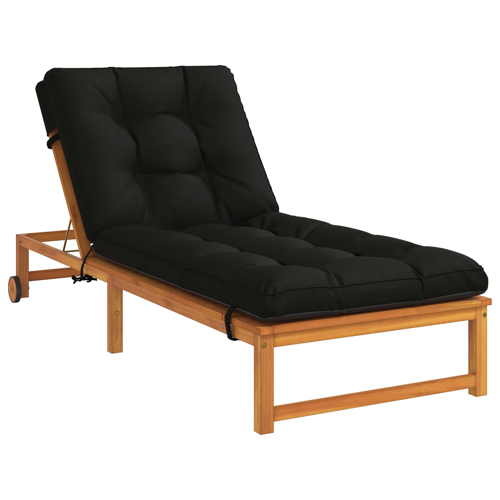Ligstoel Kussen VIANEN 100% Polyester Zwart 200 x 90 x 8 cm image 2